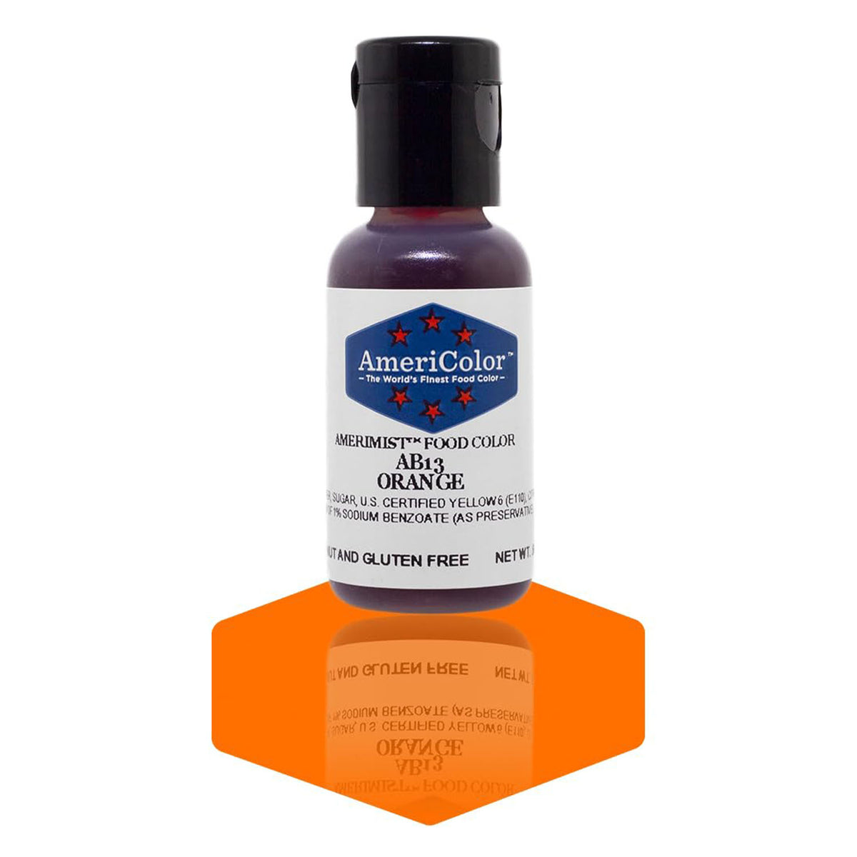 Airbrush Color AmeriColor AmeriMist - ORANGE - Airbrush Food Coloring