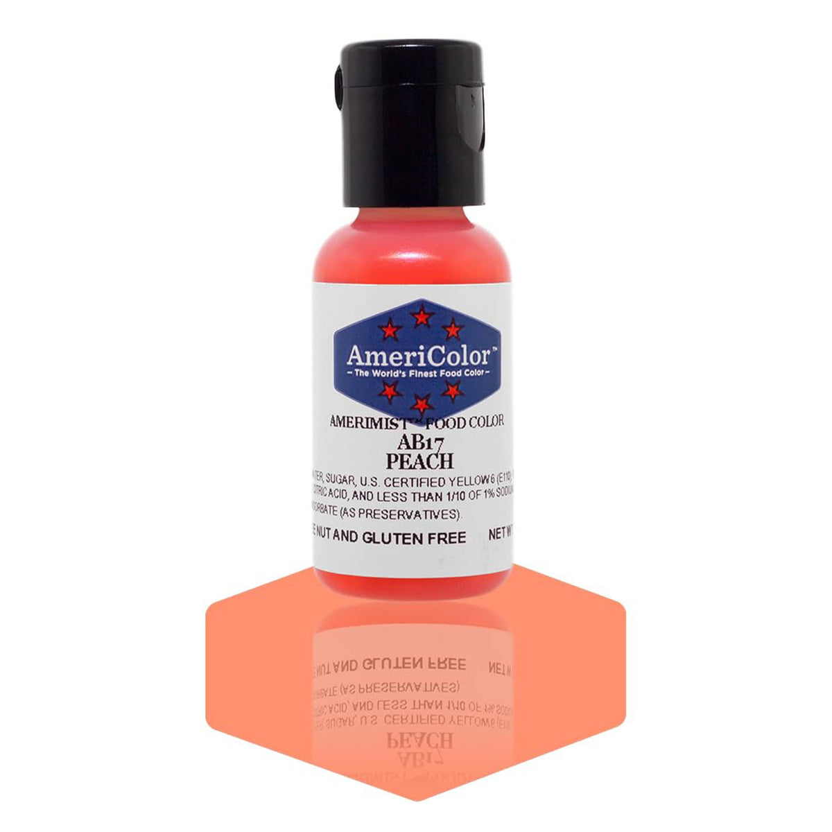 Airbrush Color AmeriColor AmeriMist - PEACH - Airbrush Food Coloring