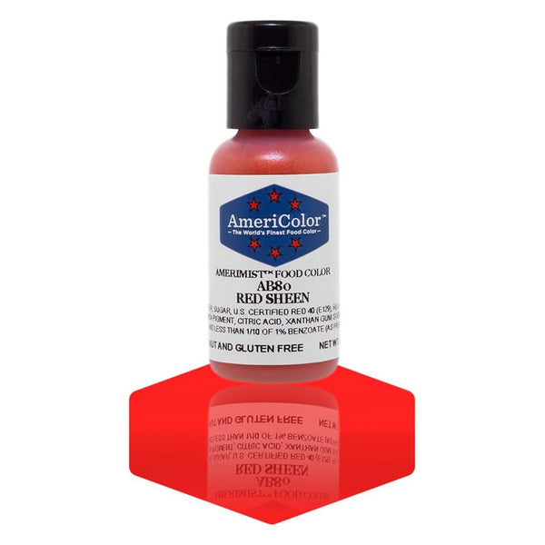 AmeriColor AmeriMist - RED SHEEN - Airbrush Food Coloring | Killer Zebras