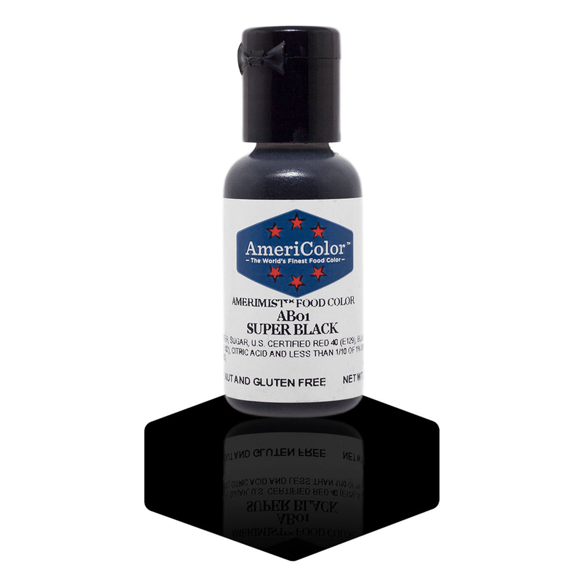 Airbrush Color AmeriColor AmeriMist - SUPER BLACK - Airbrush Food Coloring