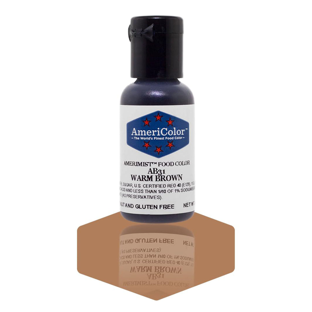 Airbrush Color AmeriColor AmeriMist - WARM BROWN - Airbrush Food Coloring