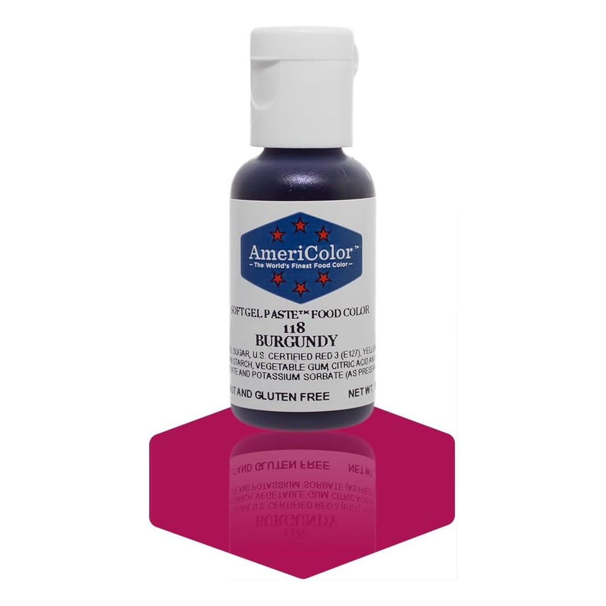 Soft Gel Paste AmeriColor Soft Gel Paste - BURGUNDY - Food Coloring