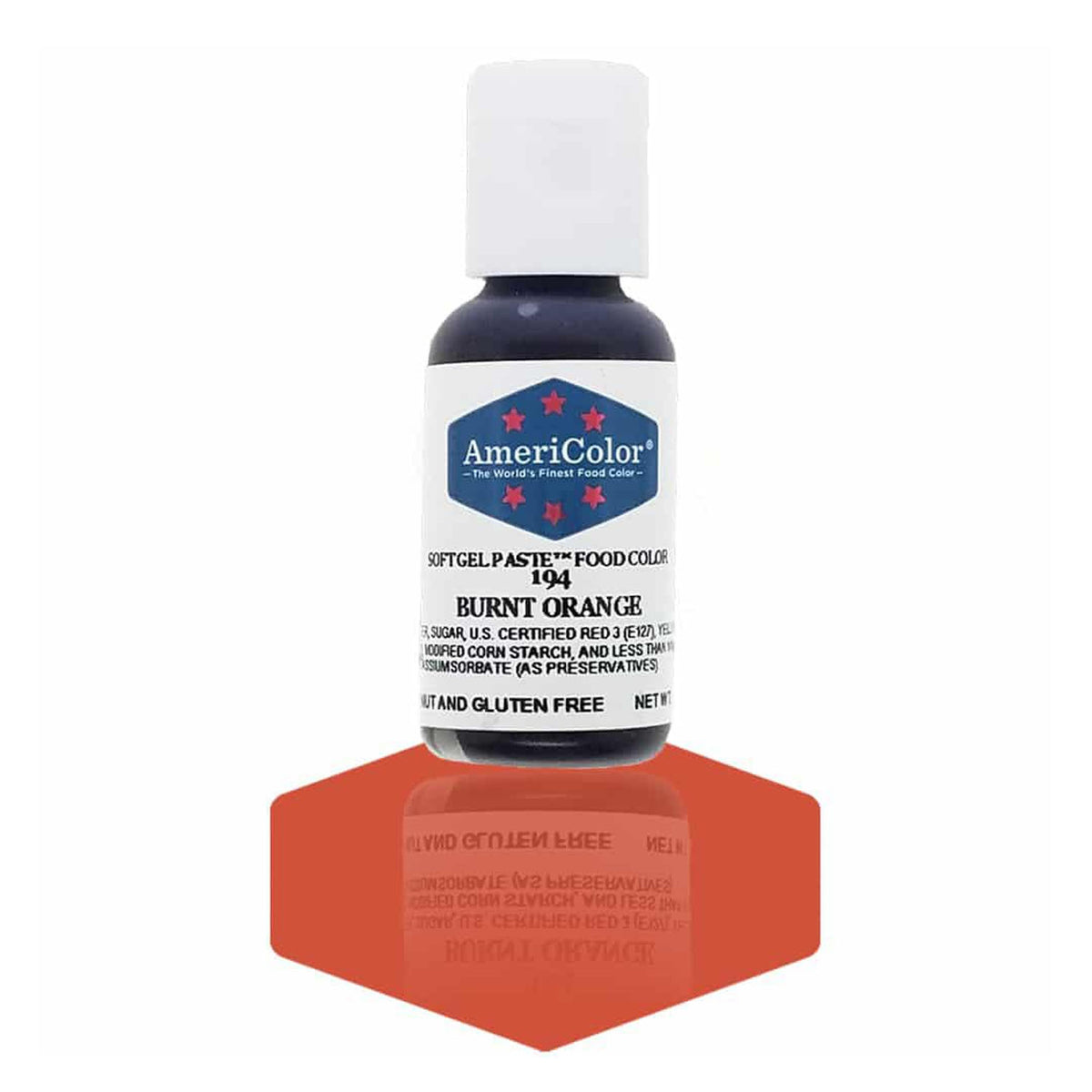 Soft Gel Paste AmeriColor Soft Gel Paste - BURNT ORANGE - Food Coloring