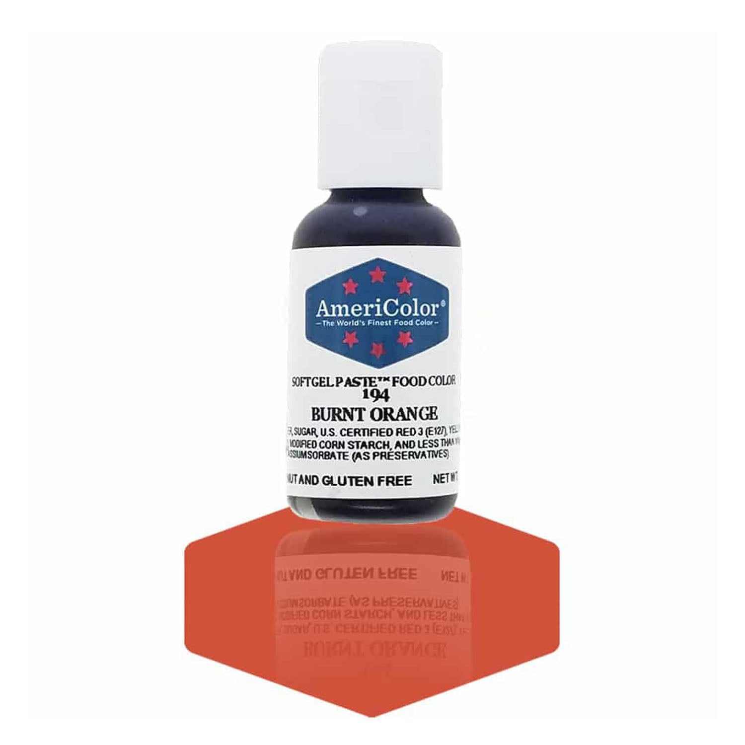 Soft Gel Paste AmeriColor Soft Gel Paste - BURNT ORANGE - Food Coloring