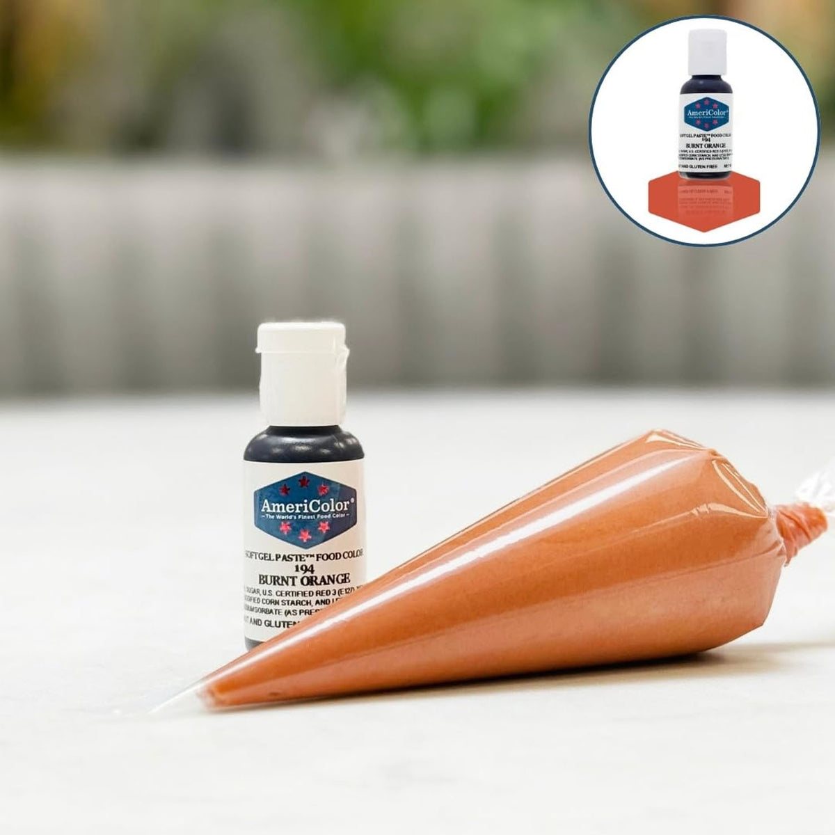 Soft Gel Paste AmeriColor Soft Gel Paste - BURNT ORANGE - Food Coloring