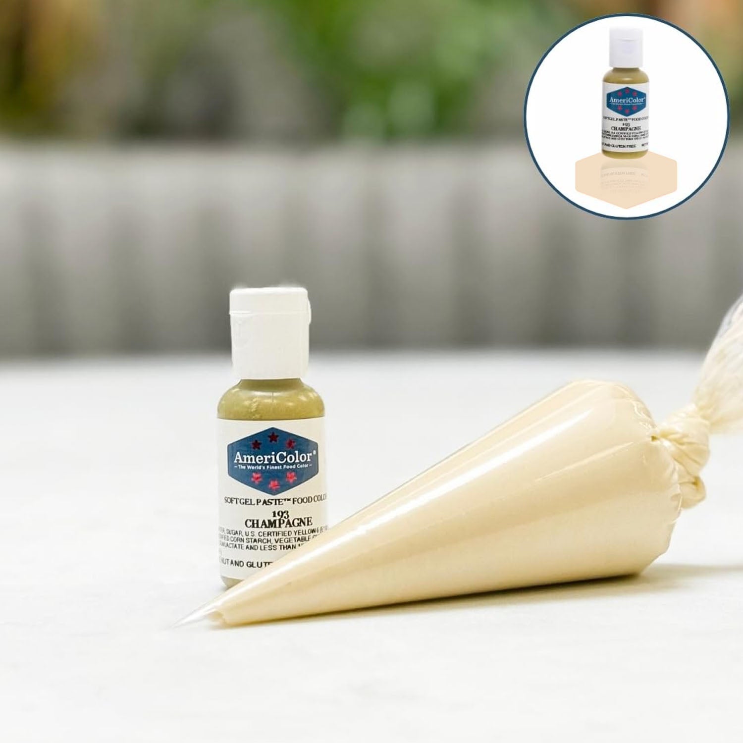 Soft Gel Paste AmeriColor Soft Gel Paste - CHAMPAGNE - Food Coloring