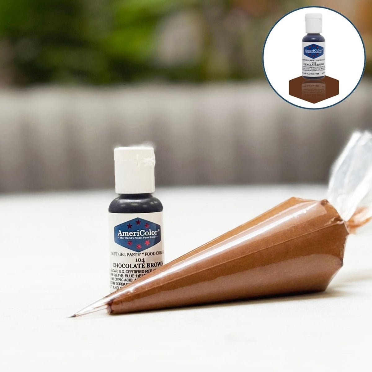 Soft Gel Paste AmeriColor Soft Gel Paste - CHOCOLATE BROWN - Food Coloring