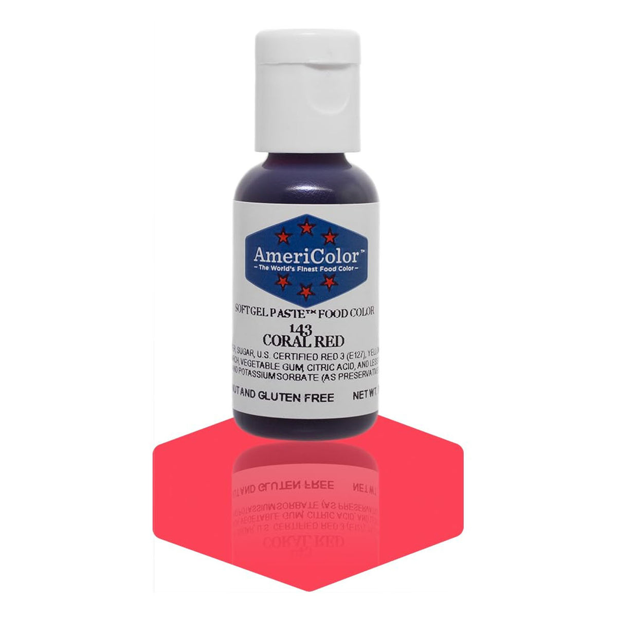 Soft Gel Paste AmeriColor Soft Gel Paste - CORAL RED - Food Coloring