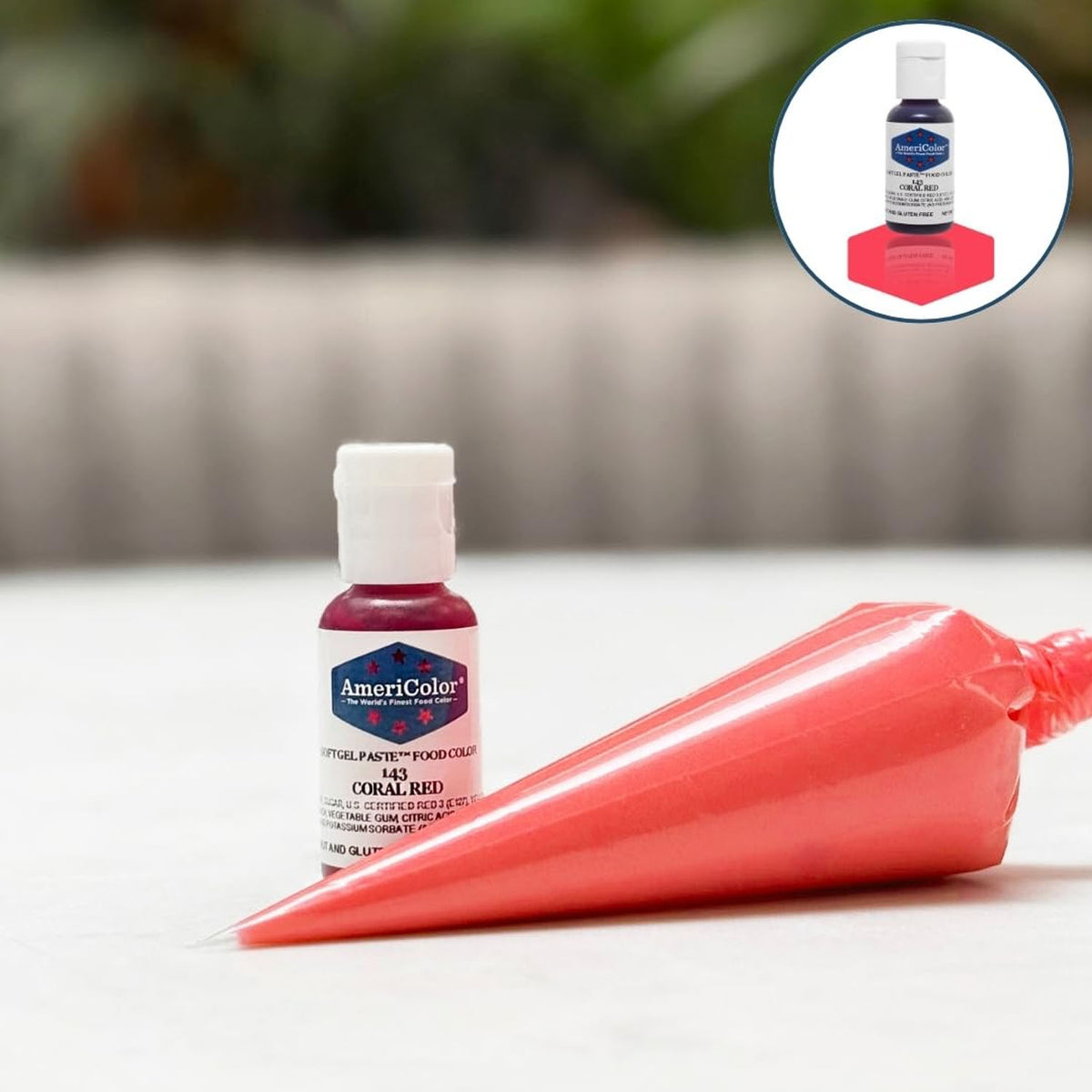 Soft Gel Paste AmeriColor Soft Gel Paste - CORAL RED - Food Coloring