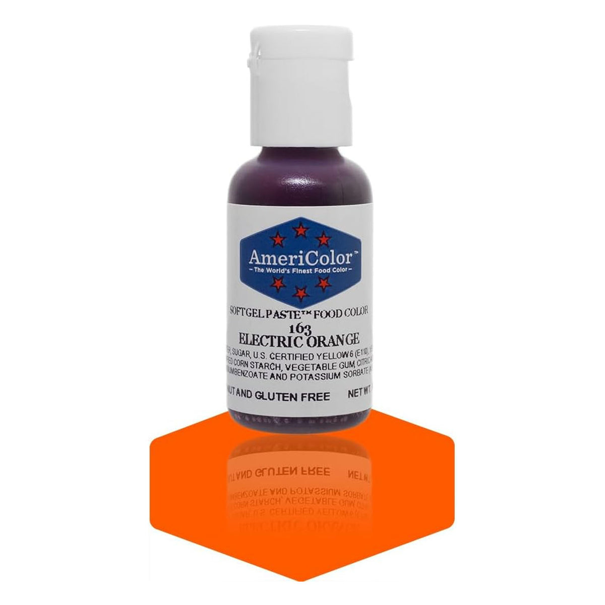 Soft Gel Paste AmeriColor Soft Gel Paste - ELECTRIC ORANGE - Food Coloring