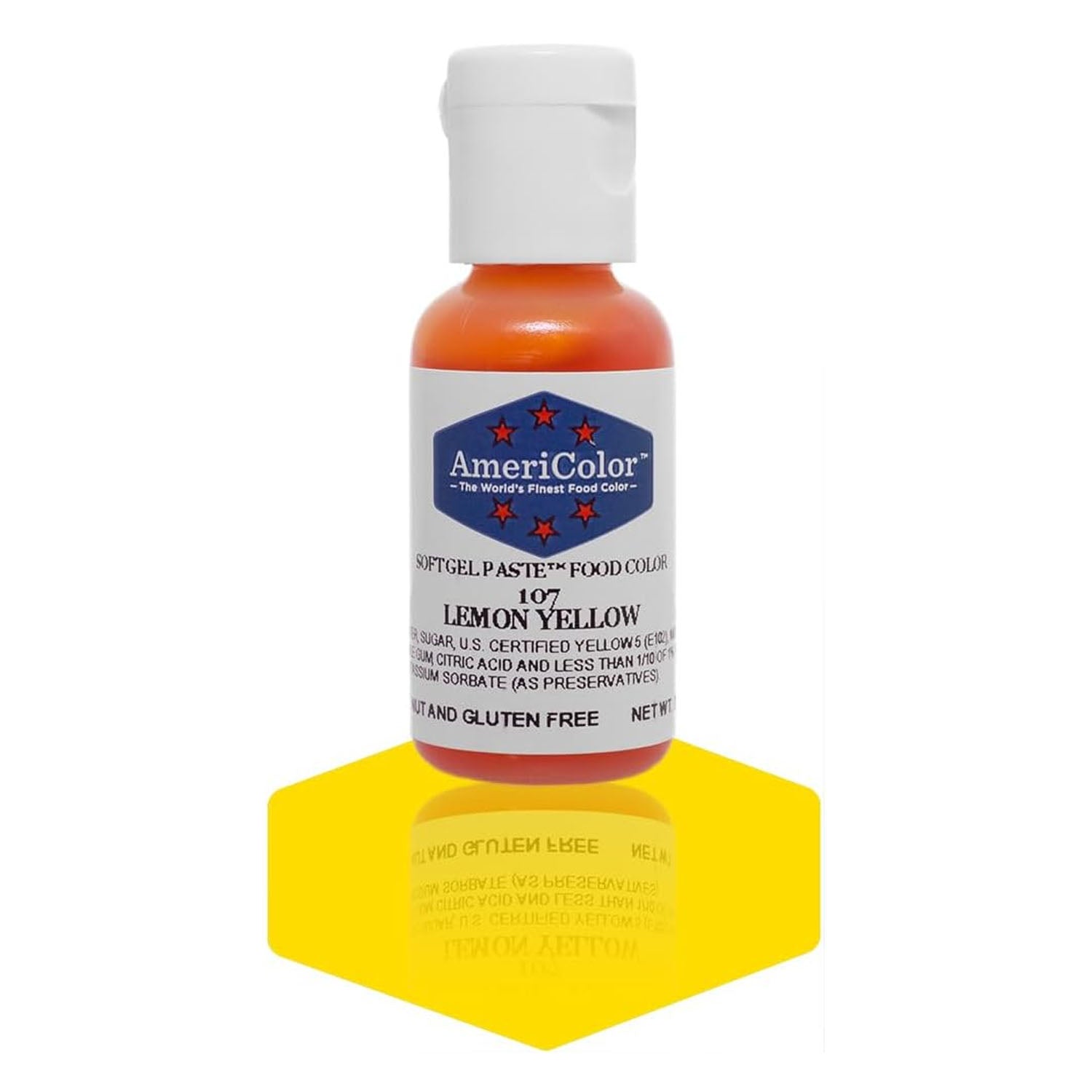 Soft Gel Paste AmeriColor Soft Gel Paste - LEMON YELLOW - Food Coloring