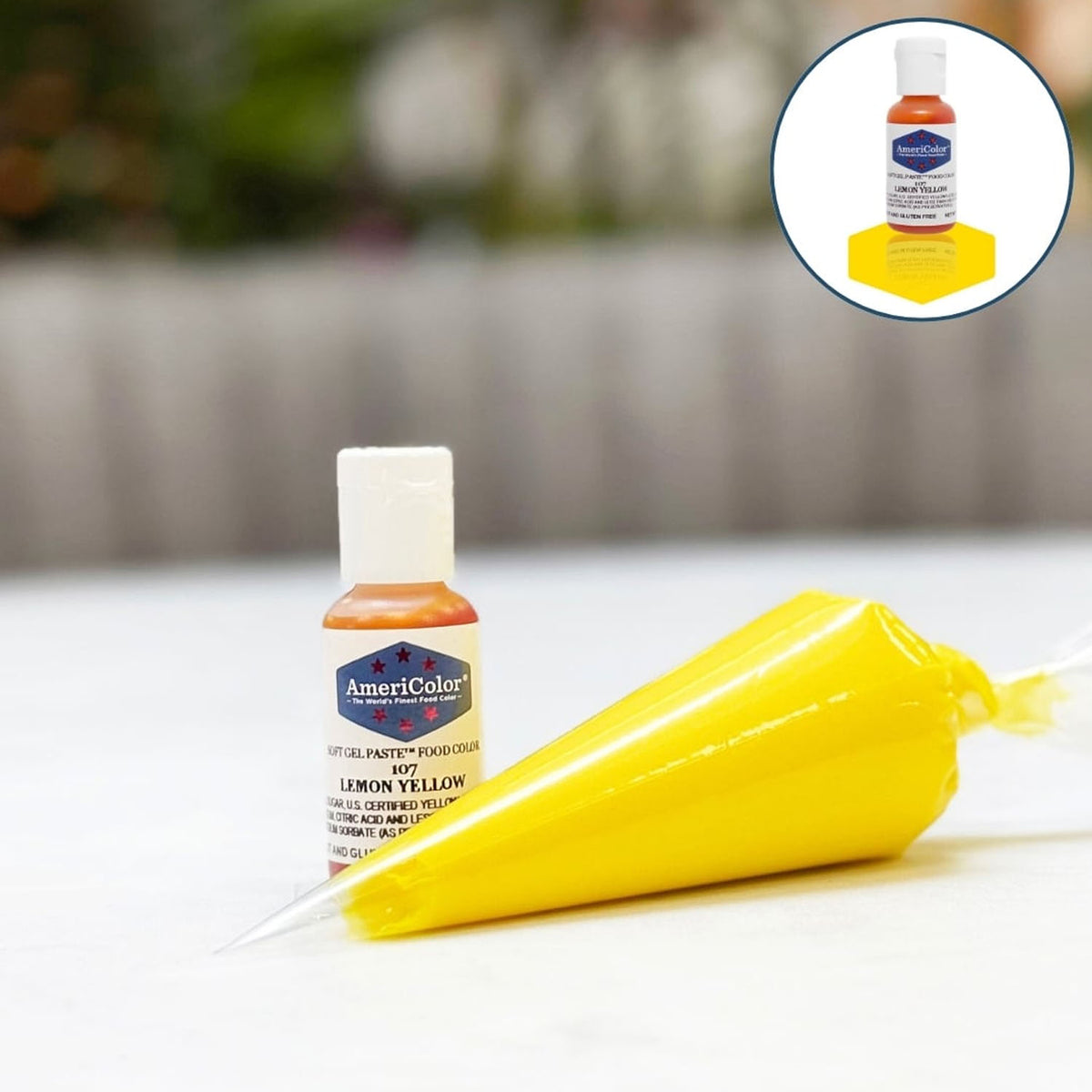 Soft Gel Paste AmeriColor Soft Gel Paste - LEMON YELLOW - Food Coloring