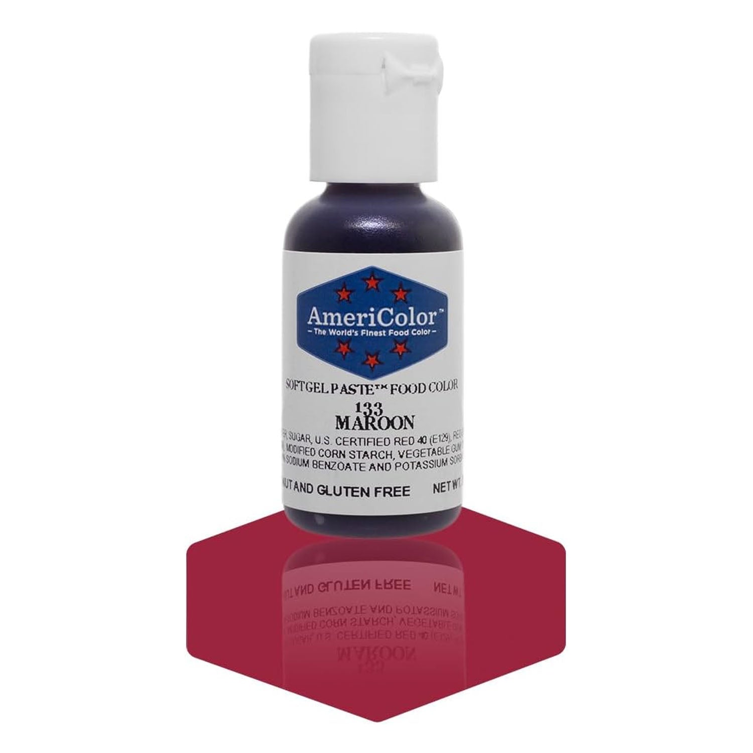 Soft Gel Paste AmeriColor Soft Gel Paste - MAROON - Food Coloring
