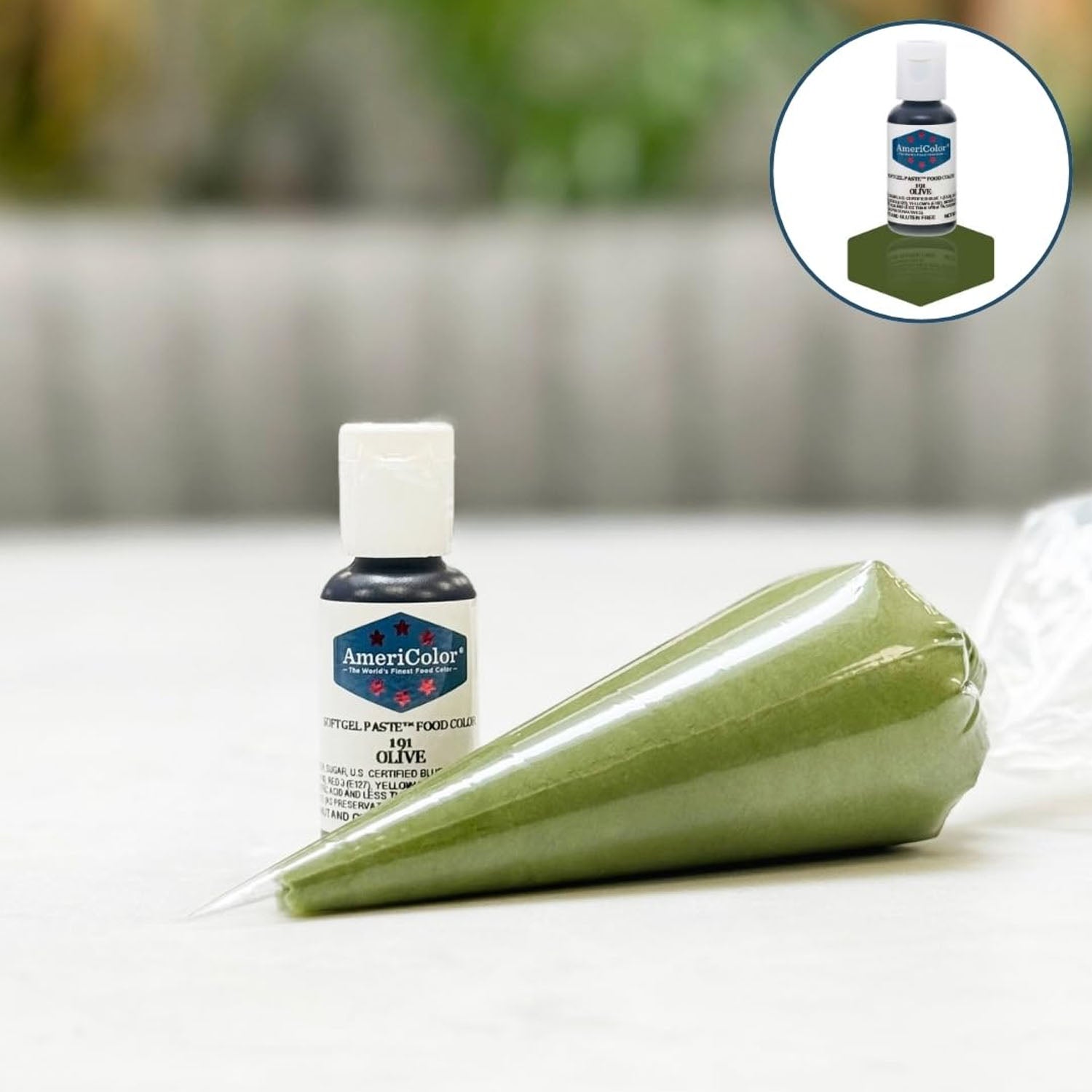 Soft Gel Paste AmeriColor Soft Gel Paste - OLIVE - Food Coloring