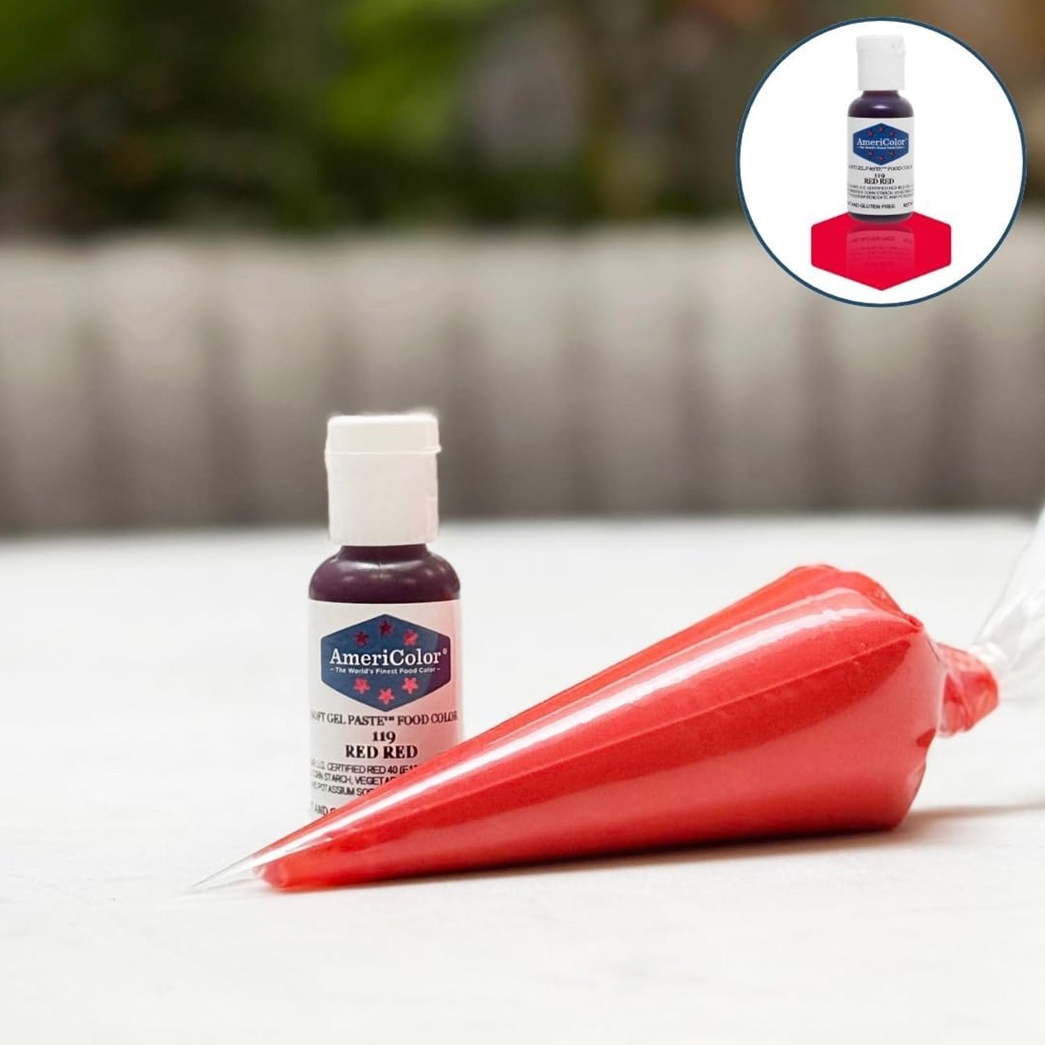 Soft Gel Paste AmeriColor Soft Gel Paste - RED RED - Food Coloring