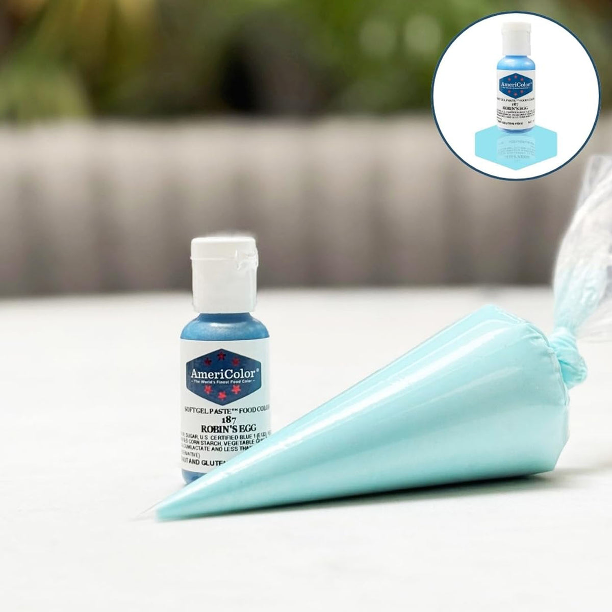 Soft Gel Paste AmeriColor Soft Gel Paste - ROBIN&#39;S EGG - Food Coloring