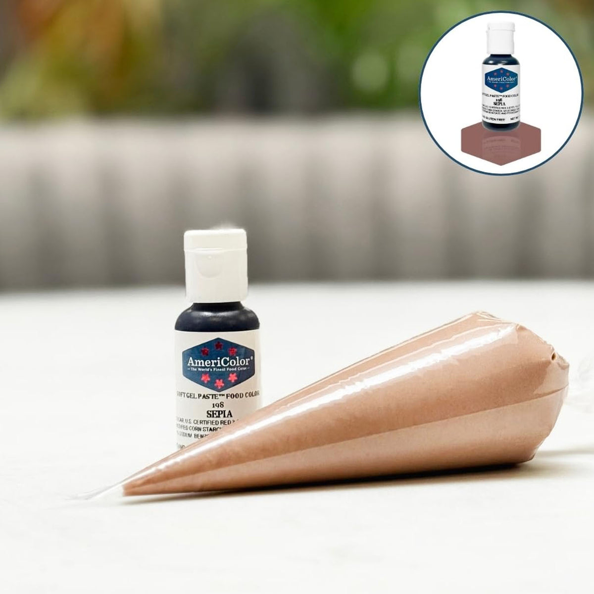 Soft Gel Paste AmeriColor Soft Gel Paste - SEPIA - Food Coloring