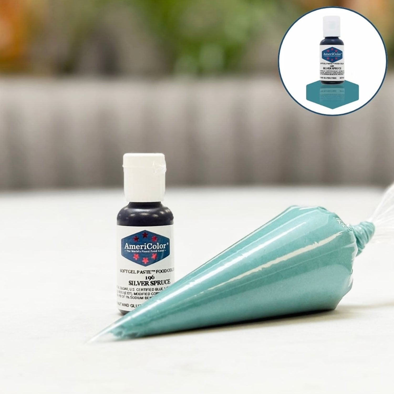 Soft Gel Paste AmeriColor Soft Gel Paste - SILVER SPRUCE - Food Coloring