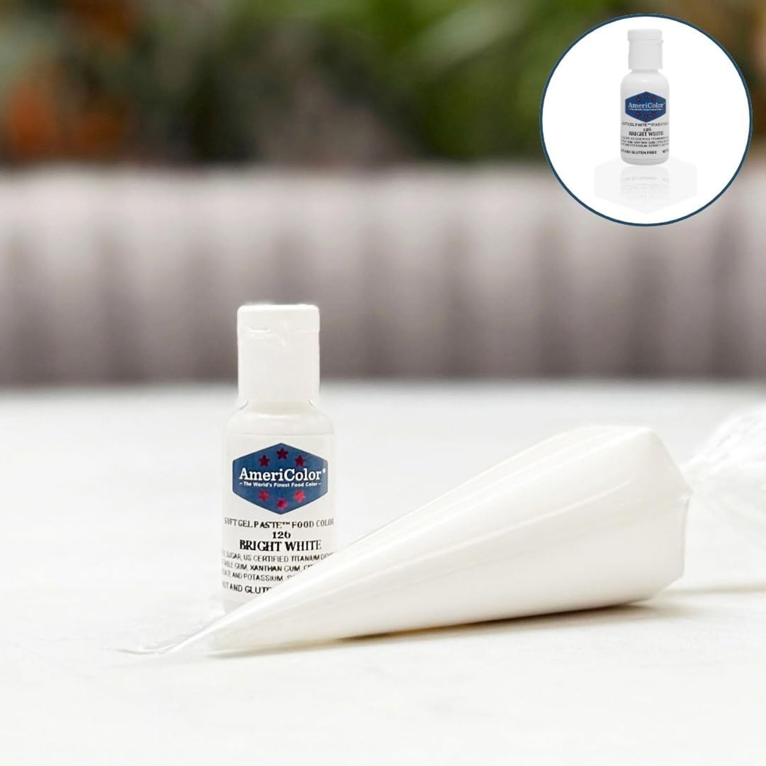 Soft Gel Paste AmeriColor Soft Gel Paste - BRIGHT WHITE - Food Coloring