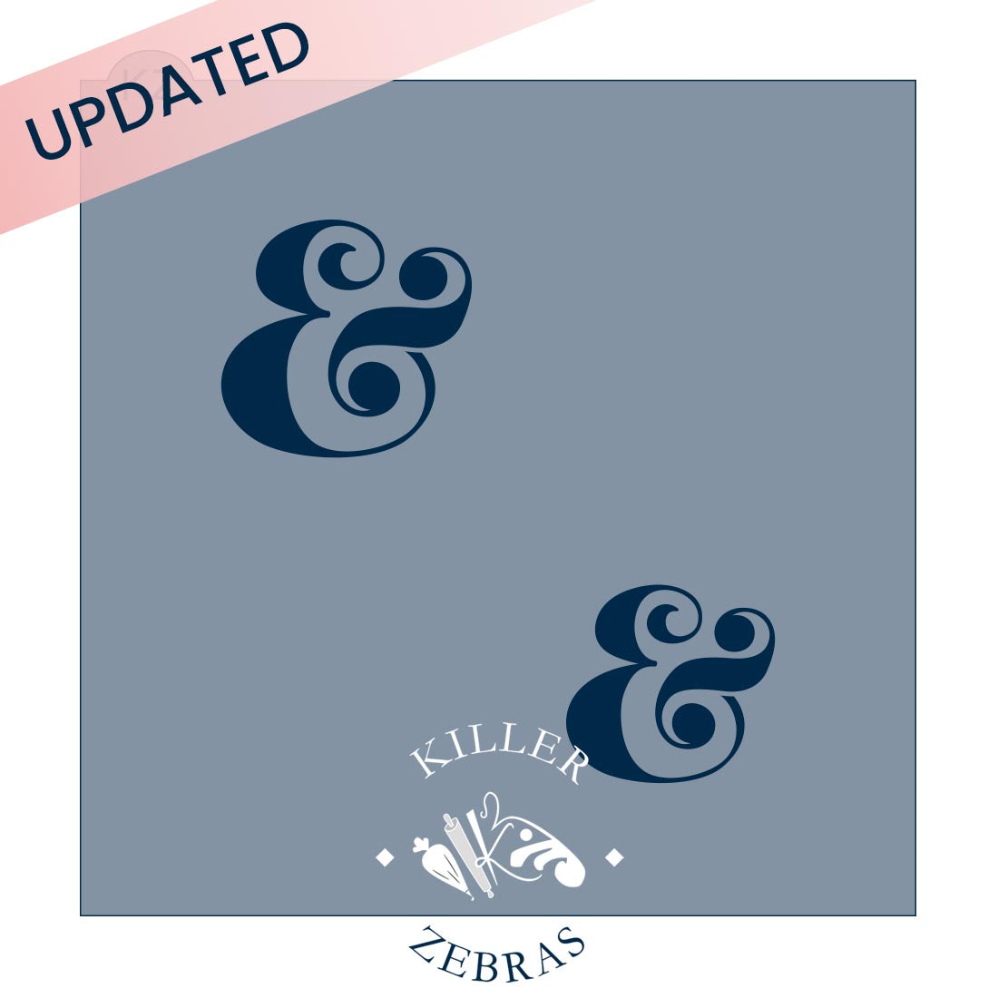 5.5 x 5.5 Stencil Ampersand