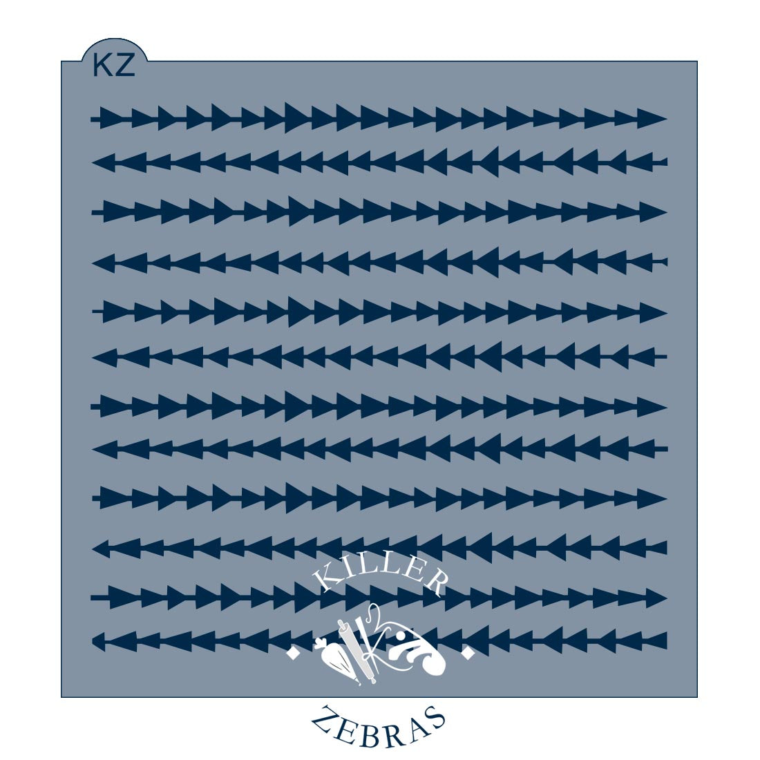 5.5 x 5.5 Stencil Arrowed Stencil