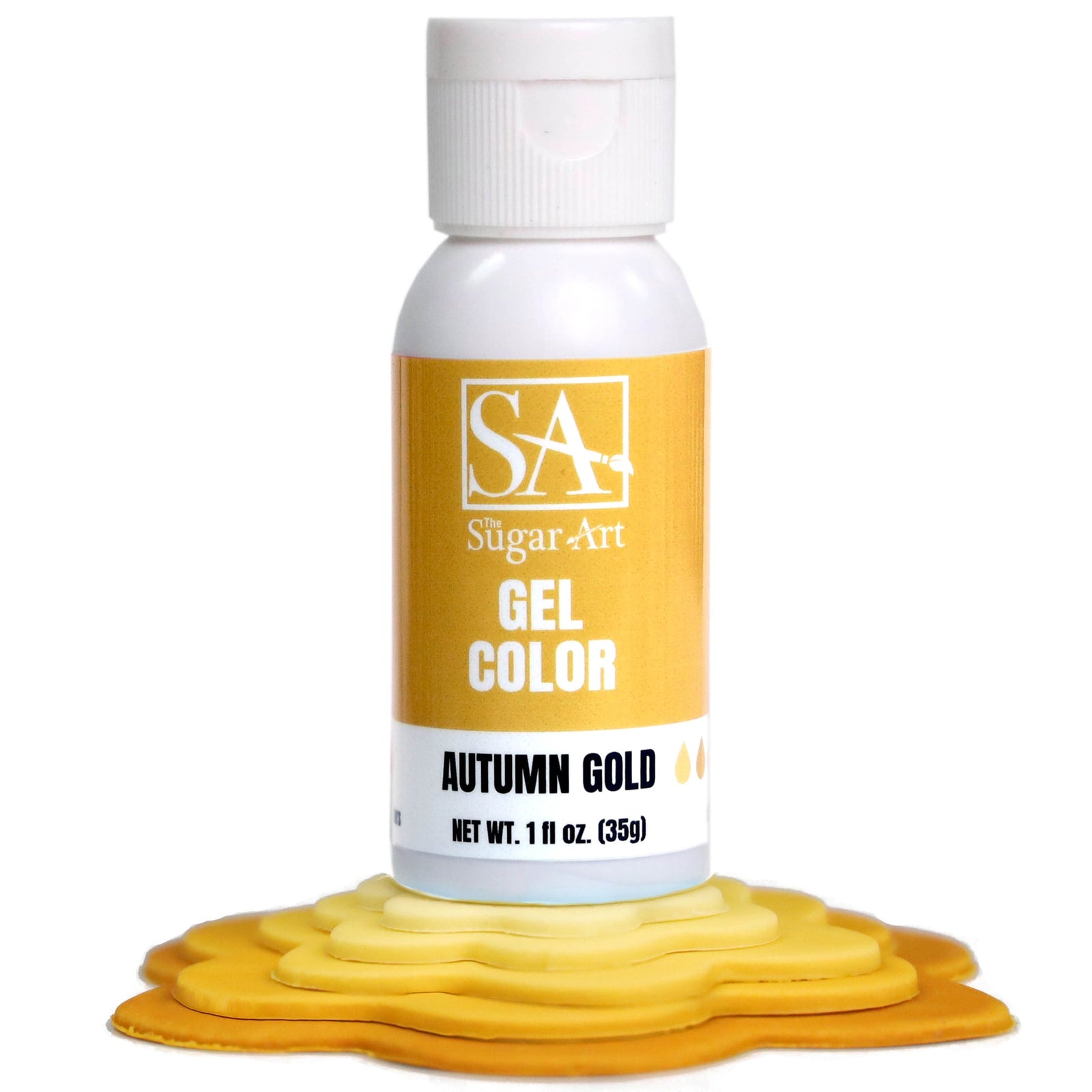 Gel Color Autumn Gold Sugar Art Gel Color