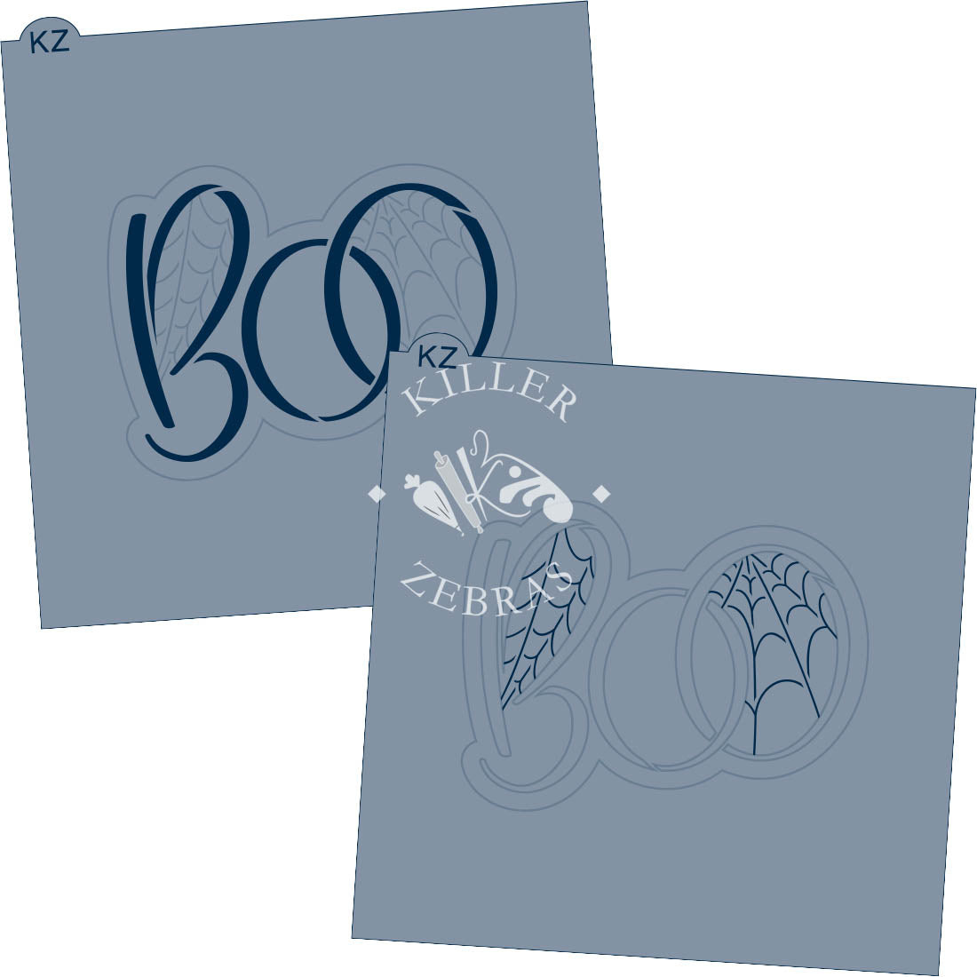 Cookie Cutters BOO Spiderwebs Hand Lettered