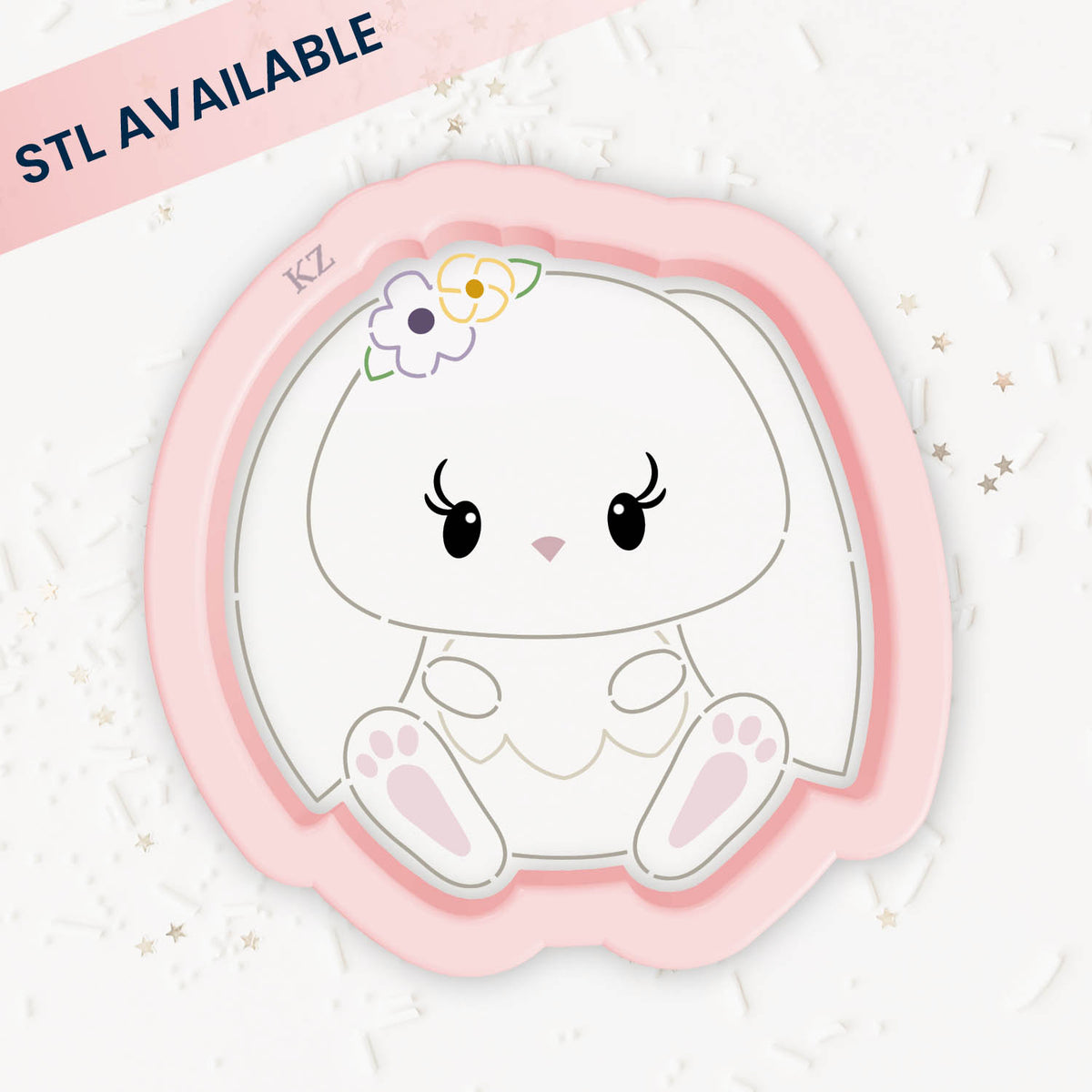 Cookie Cutters Baby Bunny – Cookie Cutter &amp; Stencil Set