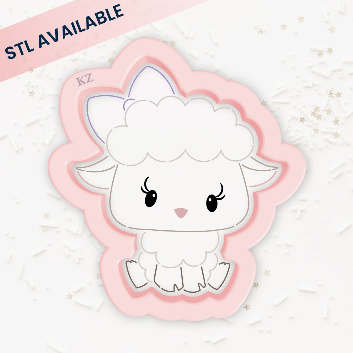 Cookie Cutters Baby Lamb – Cookie Cutter &amp; Stencil Set