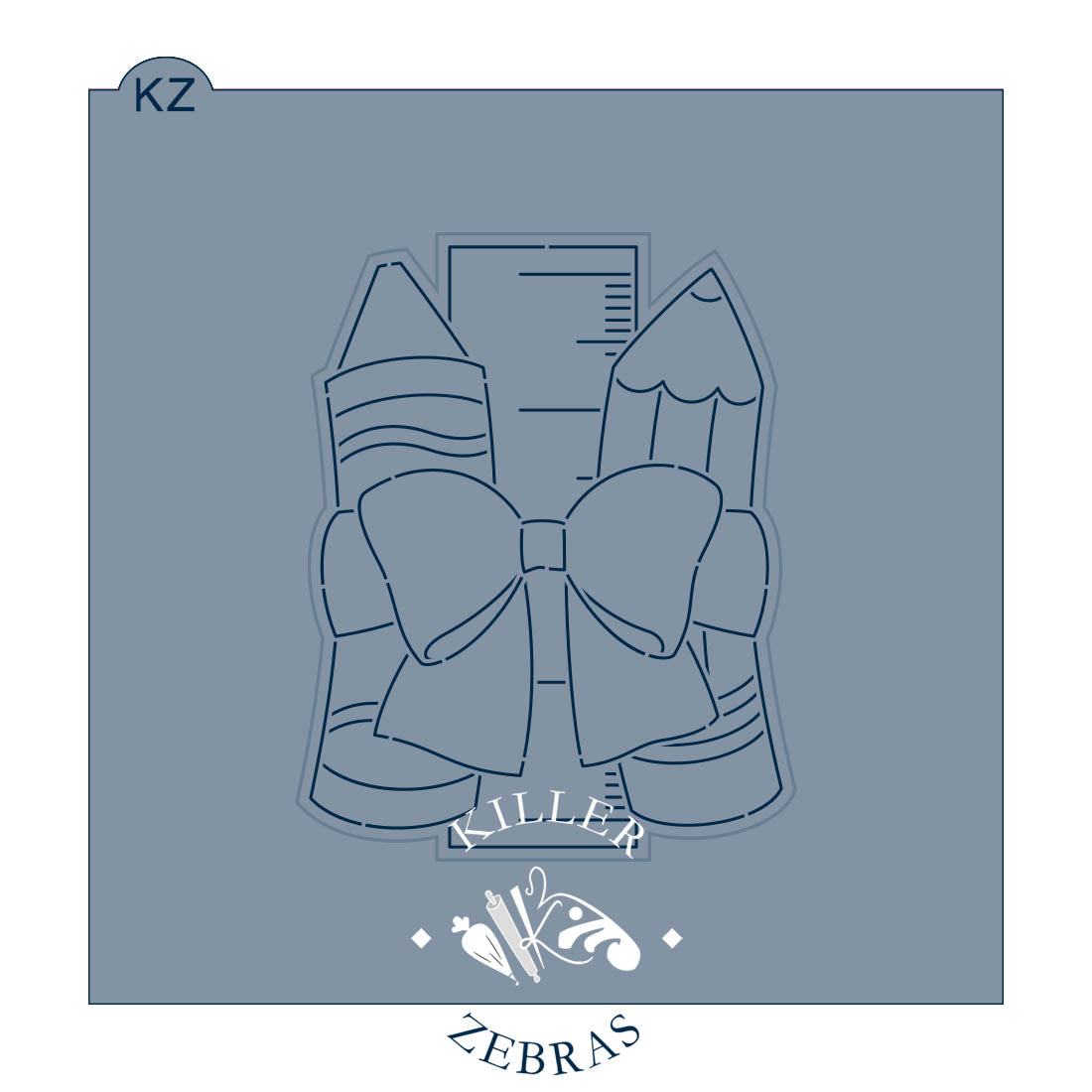 Cookie Cutters Back to School Bow Cutter/Stencil