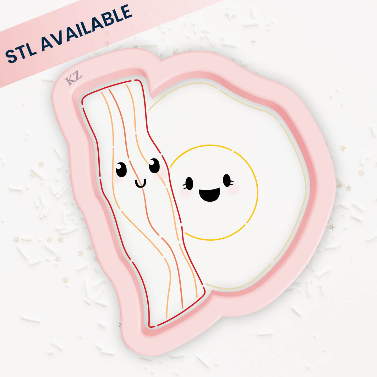 Cookie Cutters Bacon &amp; Eggs Cutter/Stencil