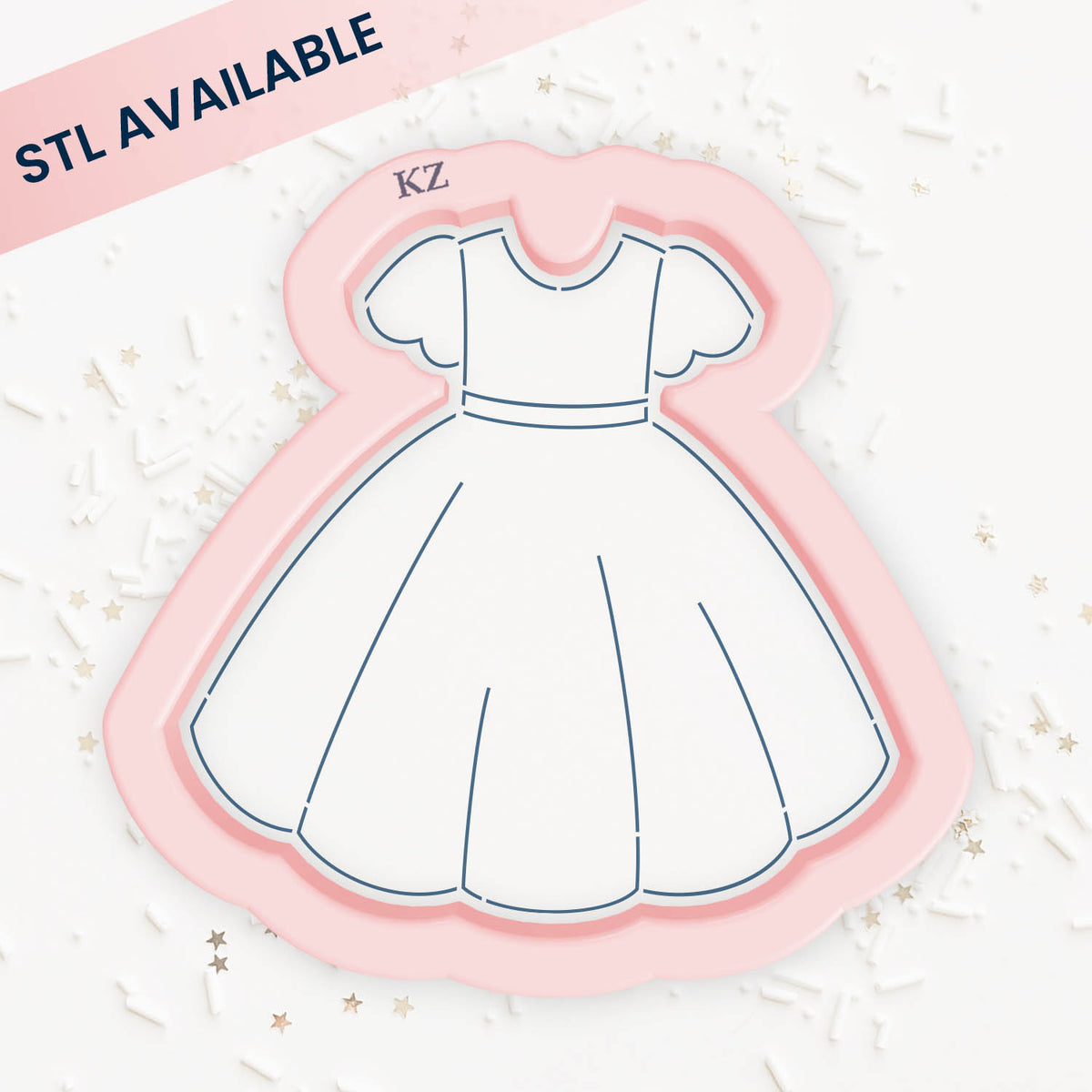 Cookie Cutters Baptism Dress Cutter/Stencil