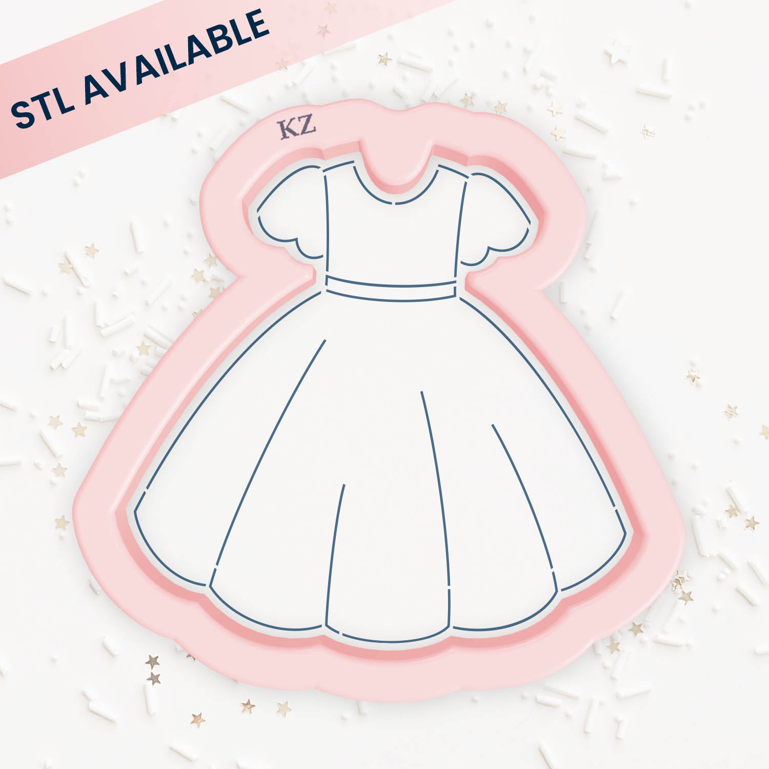 Cookie Cutters Baptism Dress Cutter/Stencil