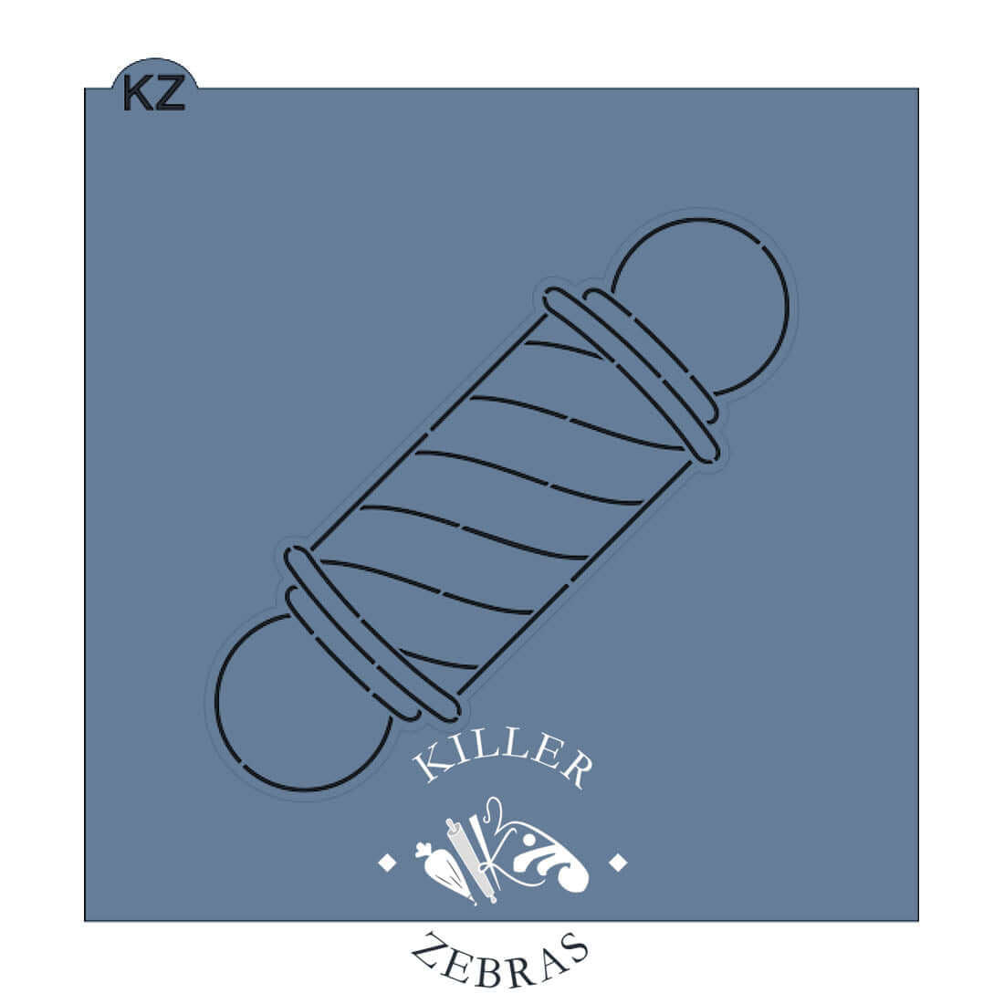 Cookie Cutters Barber Pole Cutter/Stencil