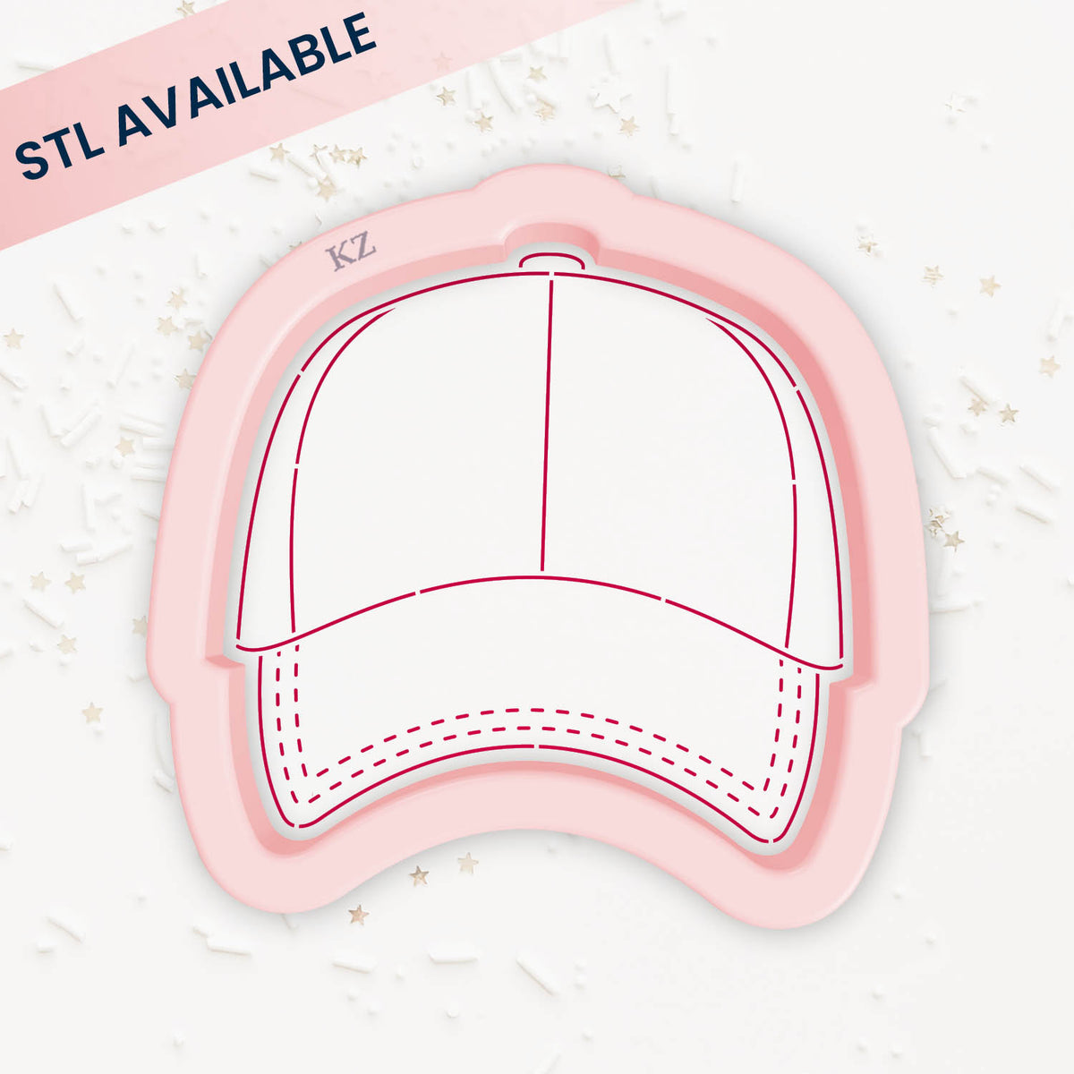 Cookie Cutters Baseball Hat Front – Cookie Cutter &amp; Stencil Set