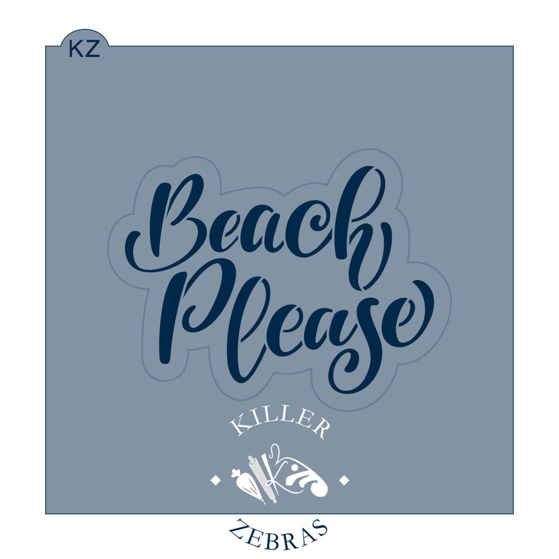Cookie Cutters Beach Please – Cookie Cutter & Stencil Set