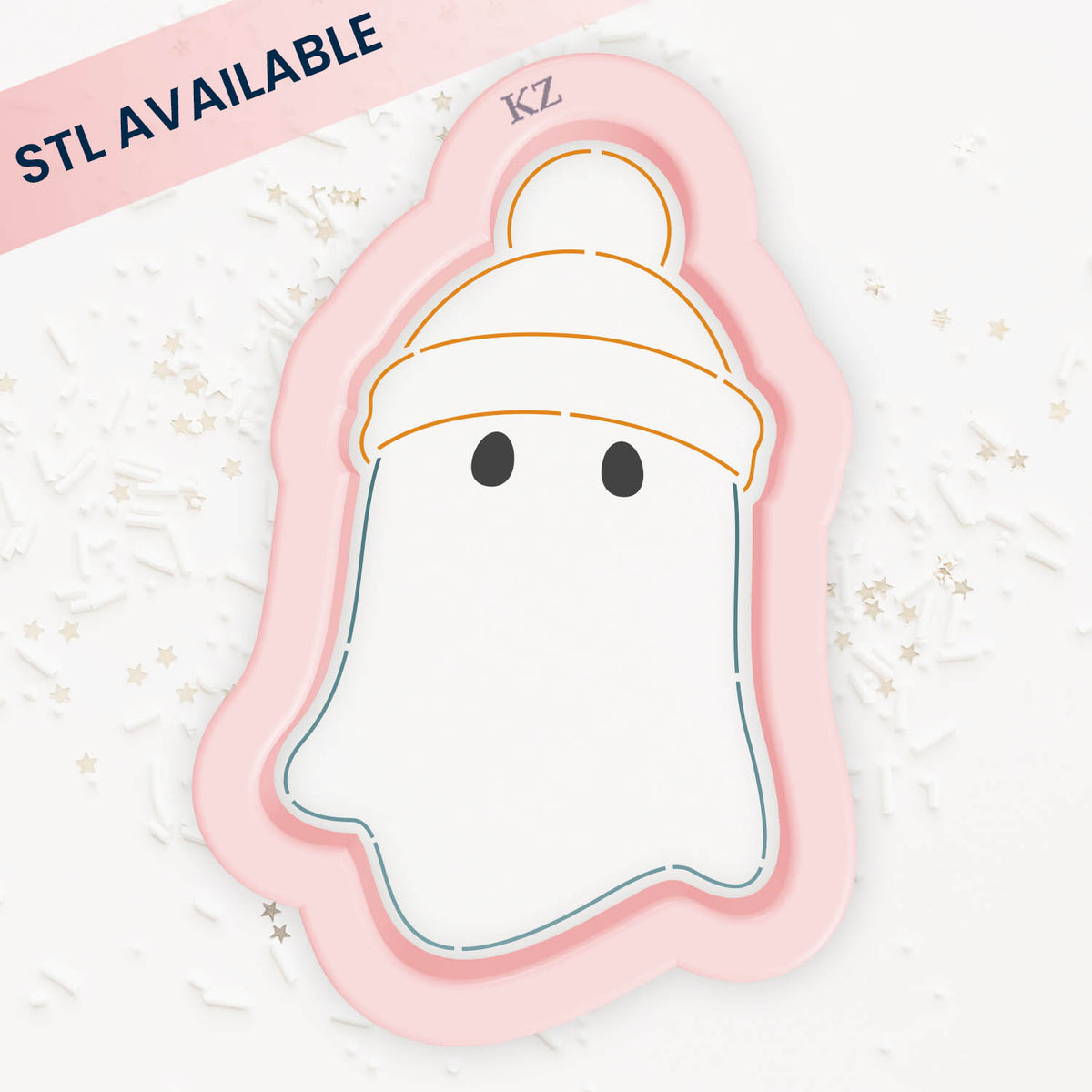 Cookie Cutters Beanie Ghost Cutter/Stencil