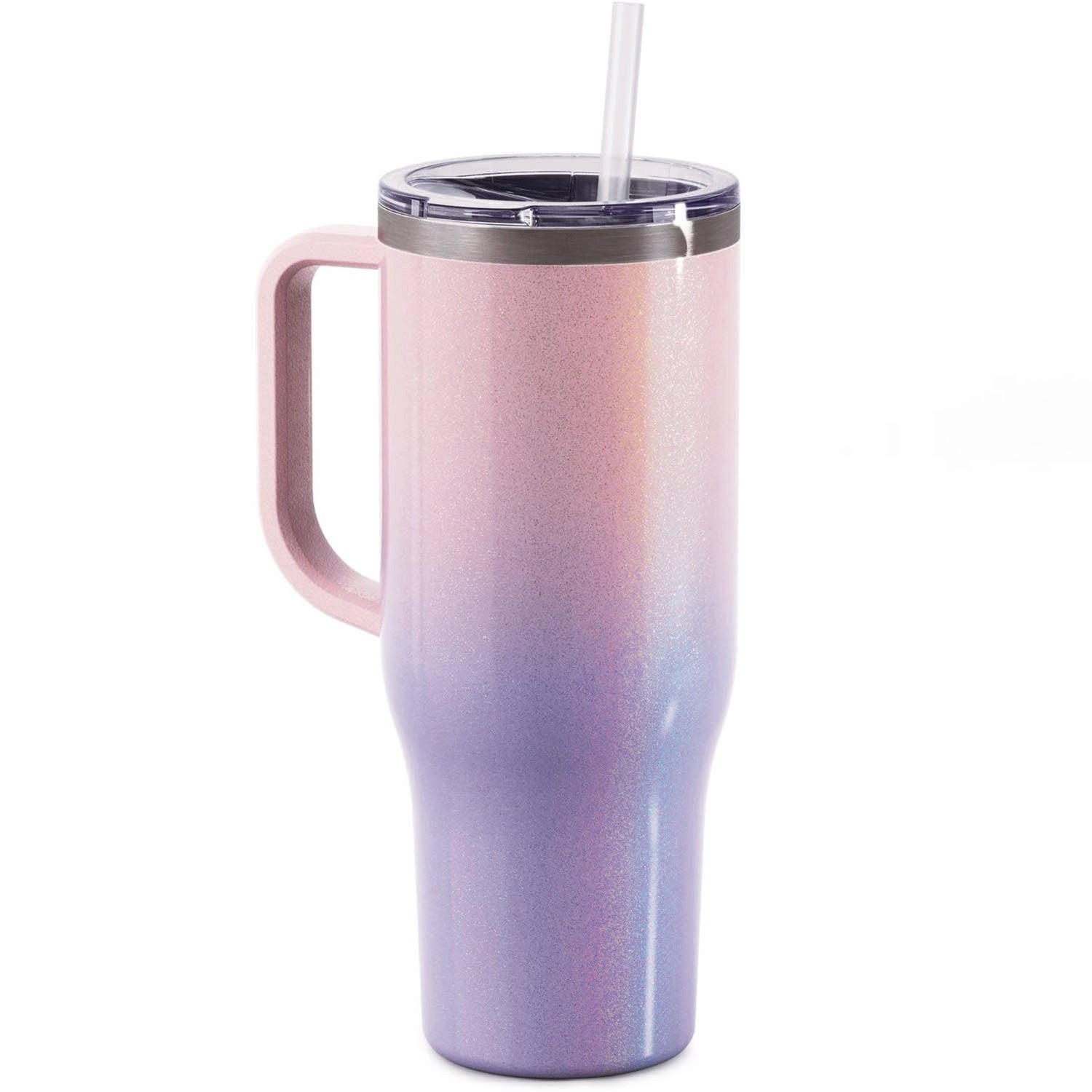 Tumbler Berry Ombre Glitter Stainless Steel 40 oz. Tumbler with Handle