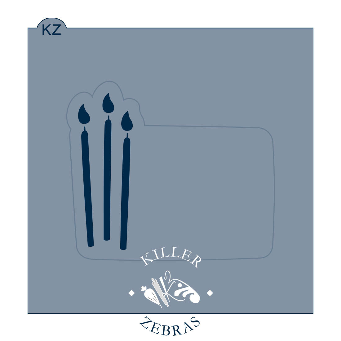 Cookie Cutters Birthday Candle Plaque Cutter/Stencil