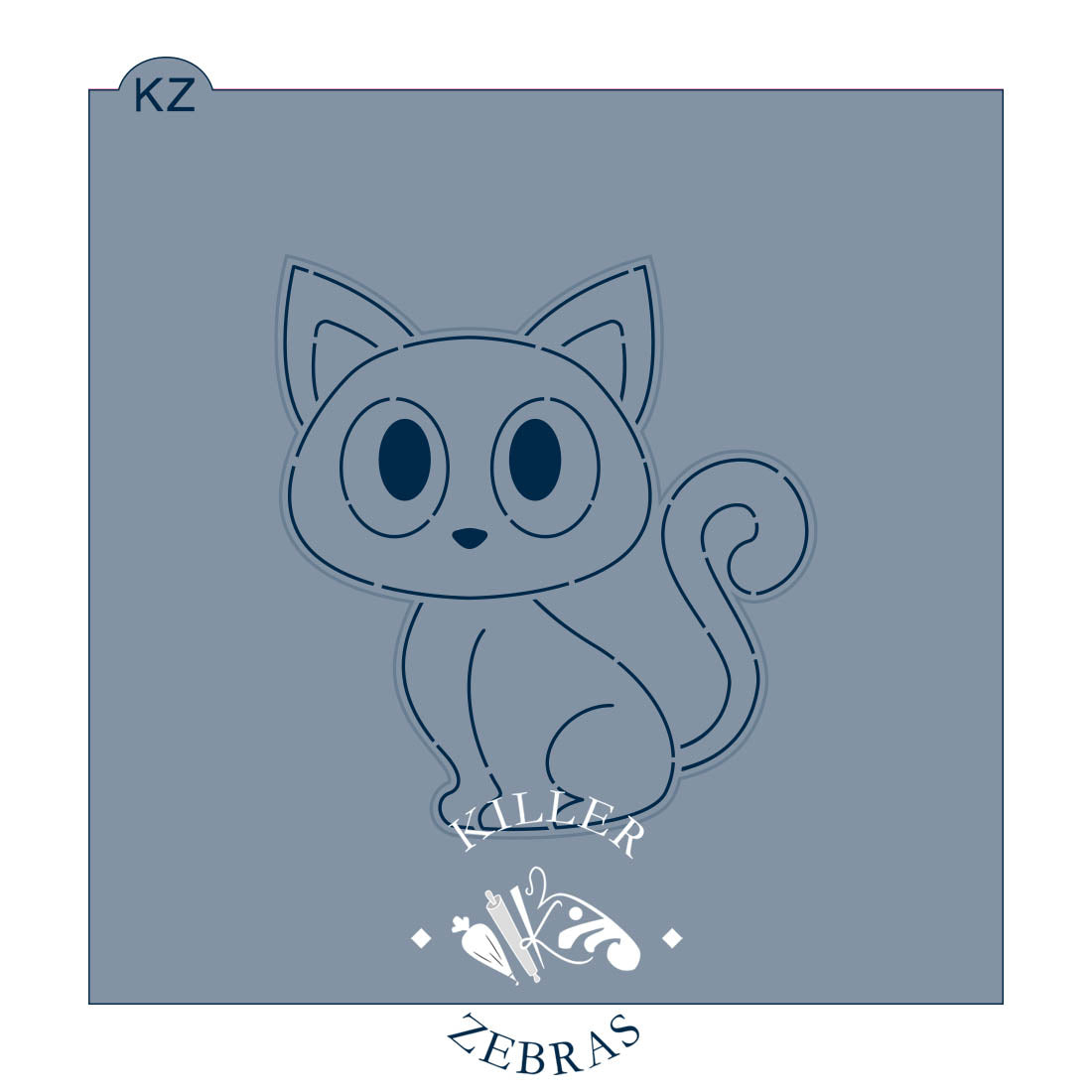 Cookie Cutters Black Cat Cutter/Stencil