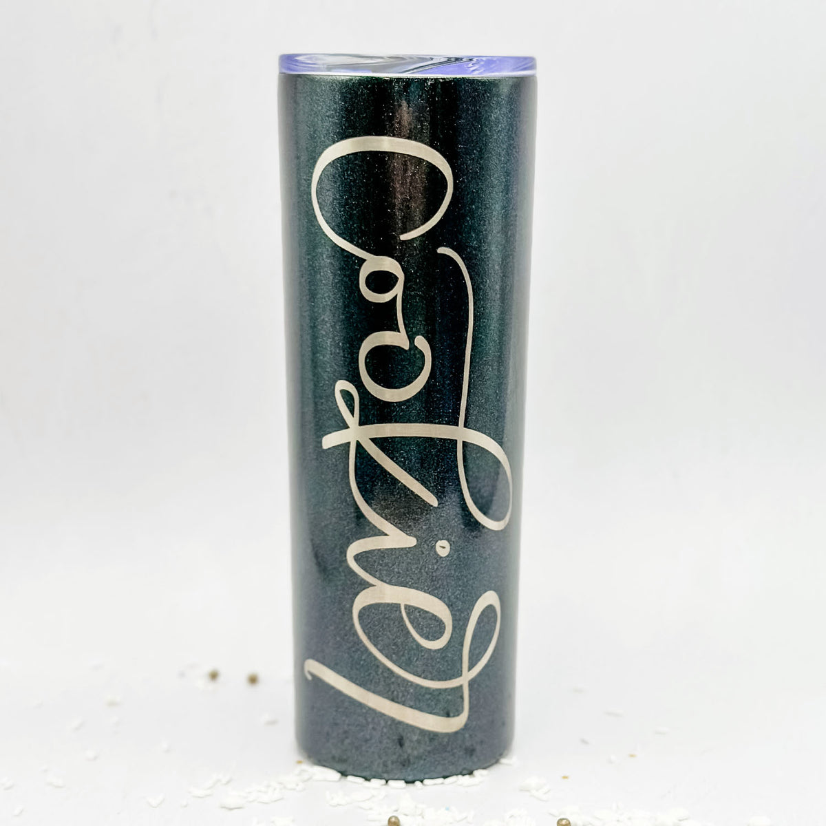 Tumbler Black Glitter Stainless Steel 20 oz. Tumbler