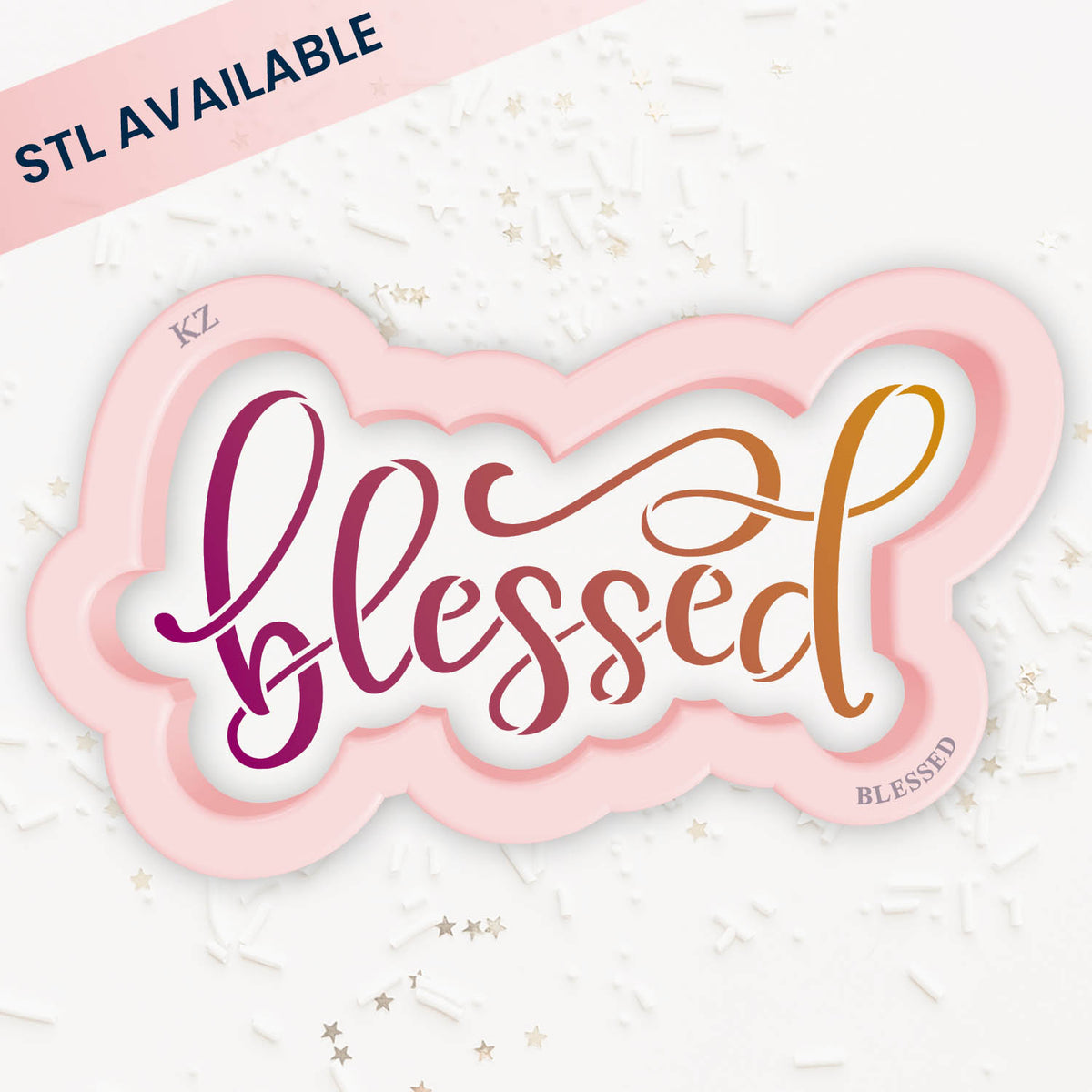 Cookie Cutters Blessed – Cookie Cutter &amp; Stencil Set