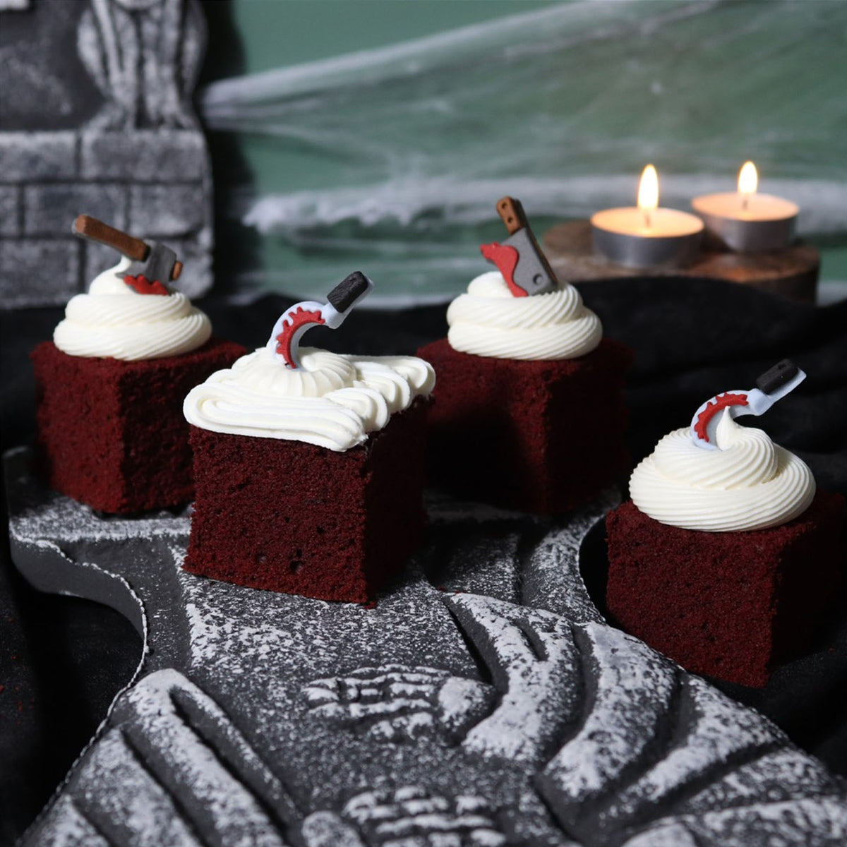 Sprinkles PME Halloween Edible Sugar Decorations - Bloody Knives (Pack of 12)