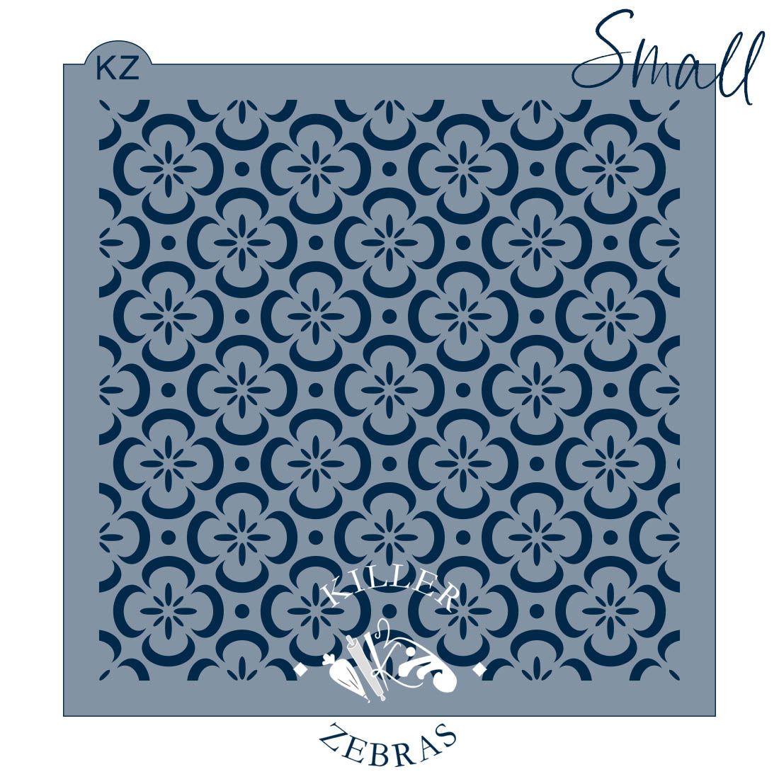 5.5 x 5.5 Stencil Blossoms Stencil Small