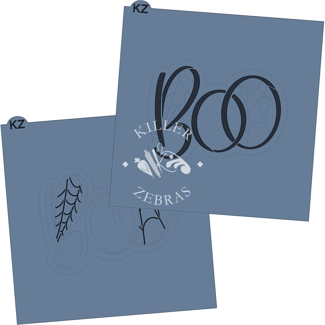 BOO Spiderwebs Hand Lettered