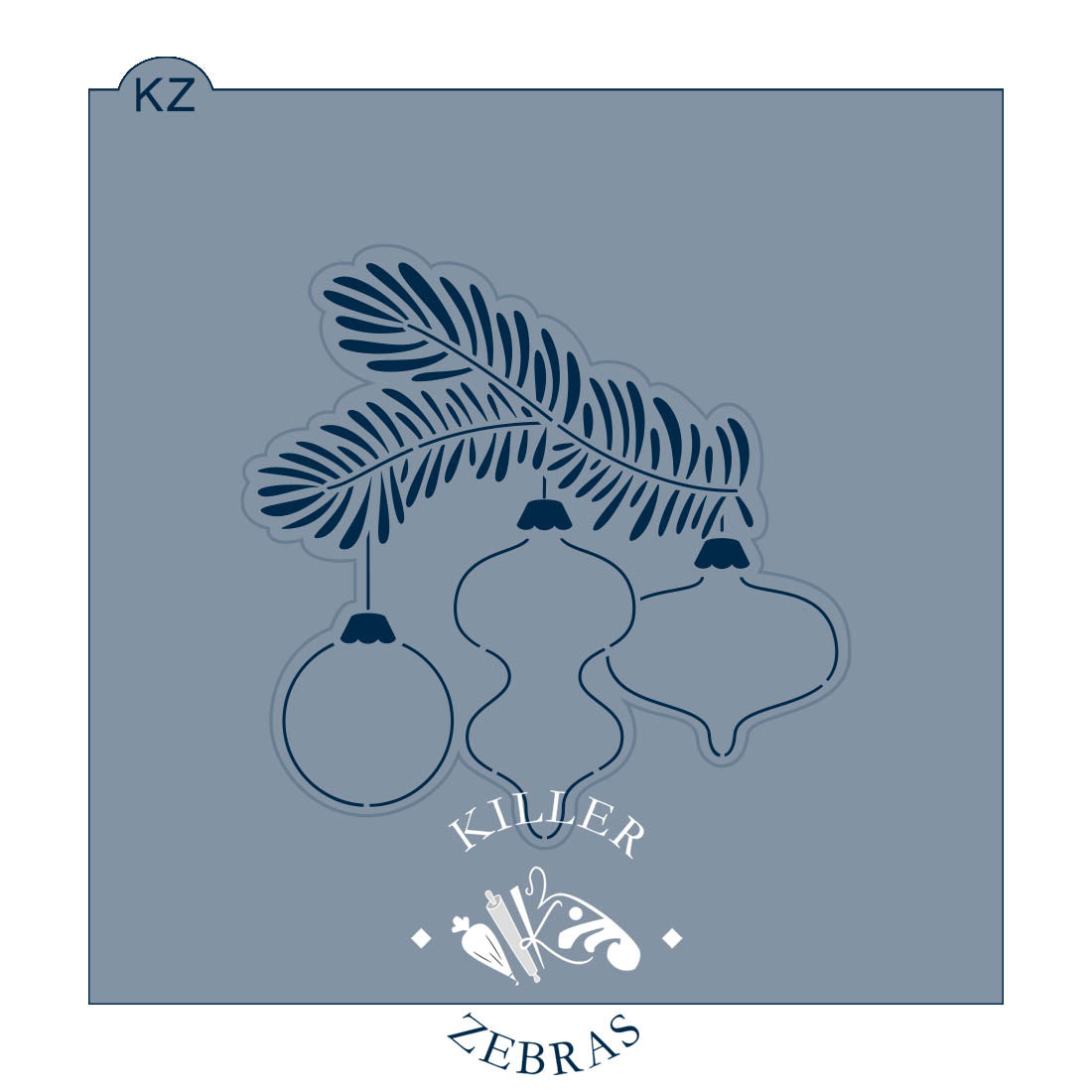 Cookie Cutters Branch with Ornaments Cutter/Stencil