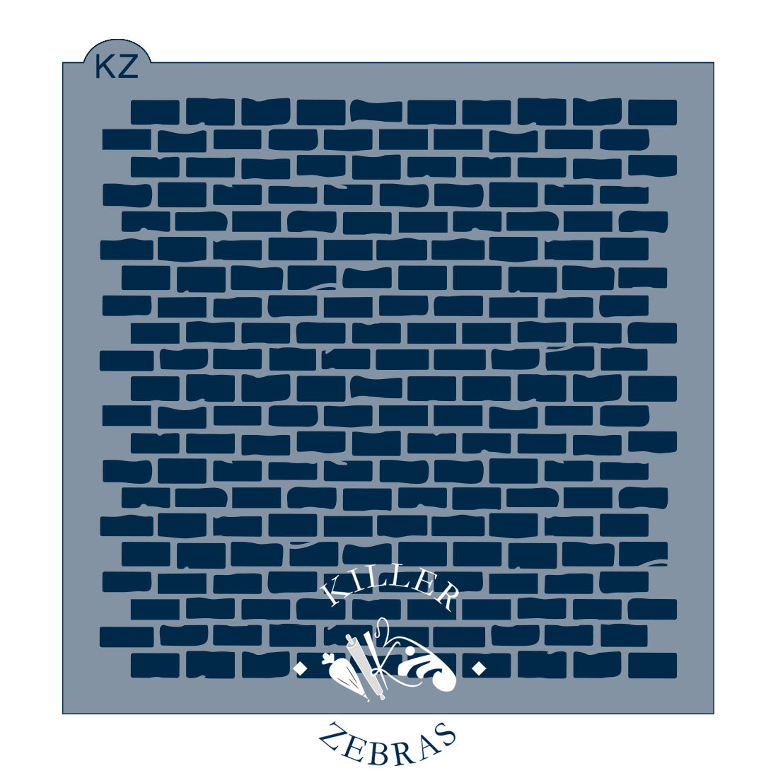 5.5 x 5.5 Stencil Bricks Stencil