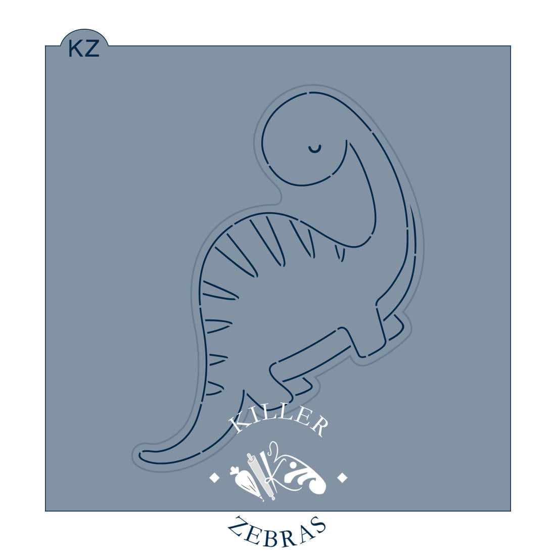 Cookie Cutters Brontosaurus – Cookie Cutter &amp; Stencil Set