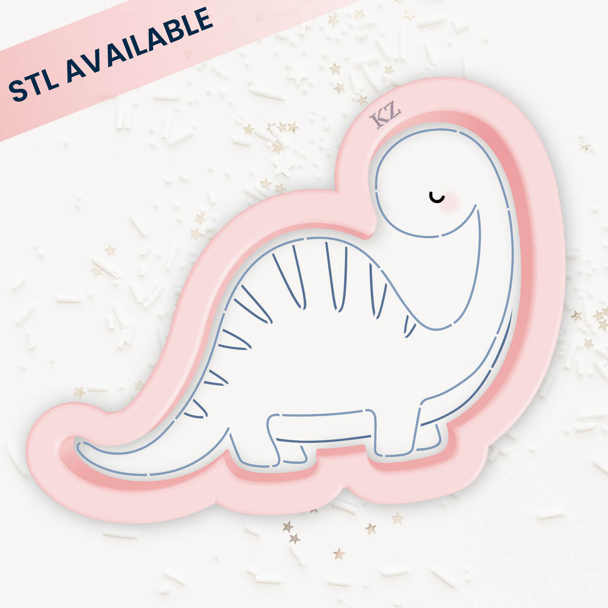 Cookie Cutters Brontosaurus – Cookie Cutter &amp; Stencil Set