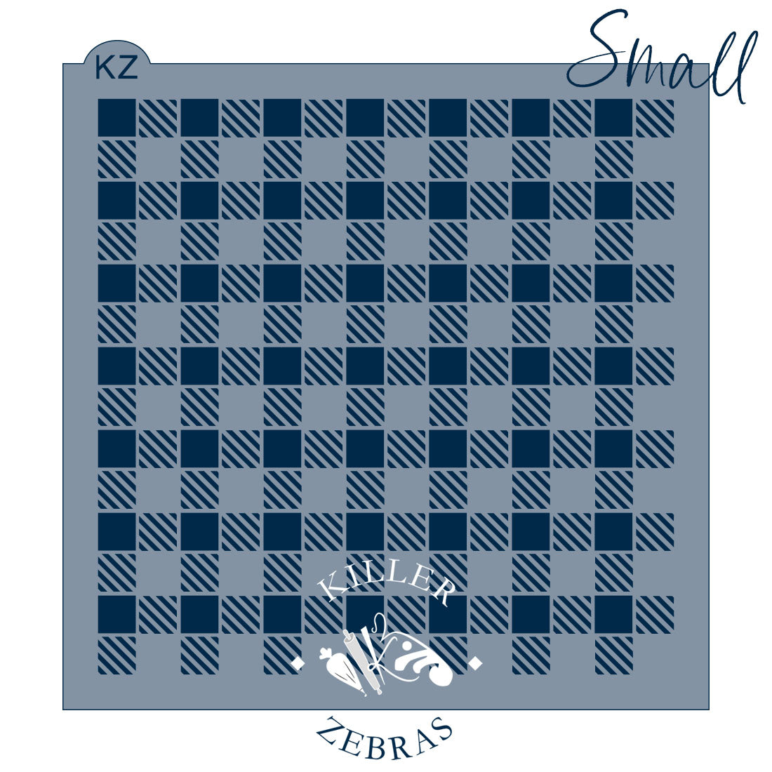 5.5 x 5.5 Stencil Buffalo Plaid Stencil Small